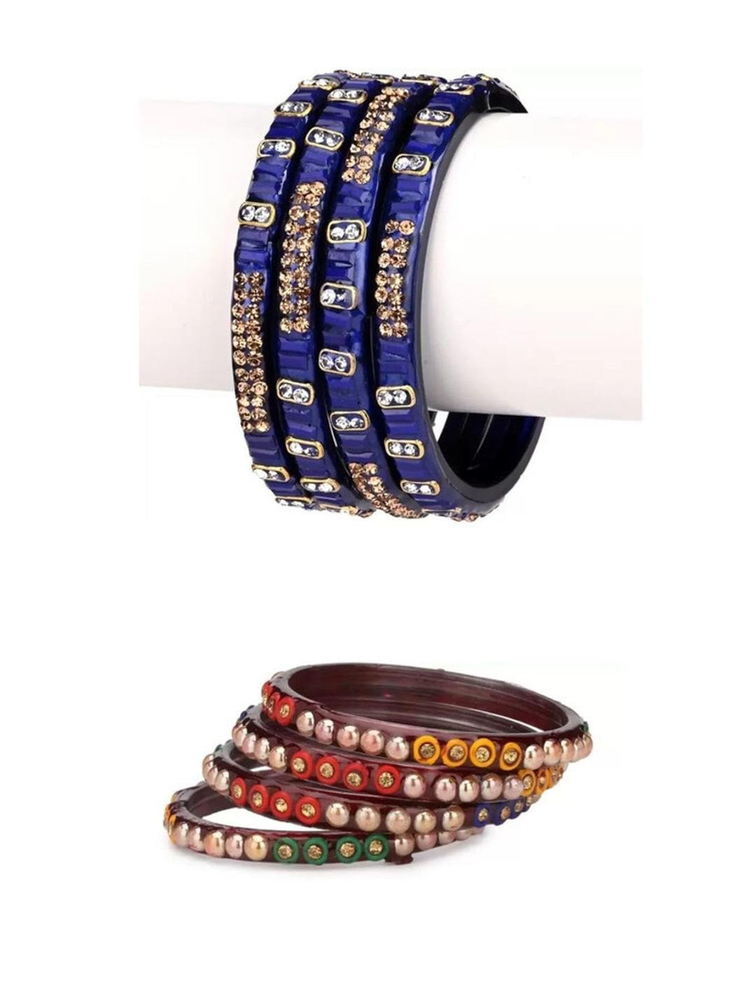 Somil Bangles/Kada Set Combo of 2 And Pack Of 8