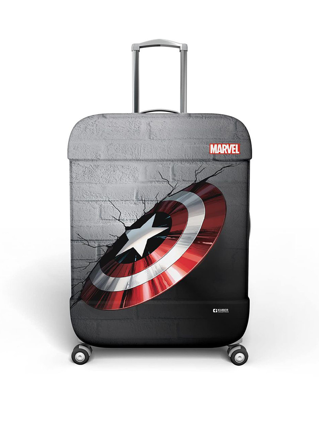 Kuber Industries Unisex Marvel Captain America Shield Luggage Cover