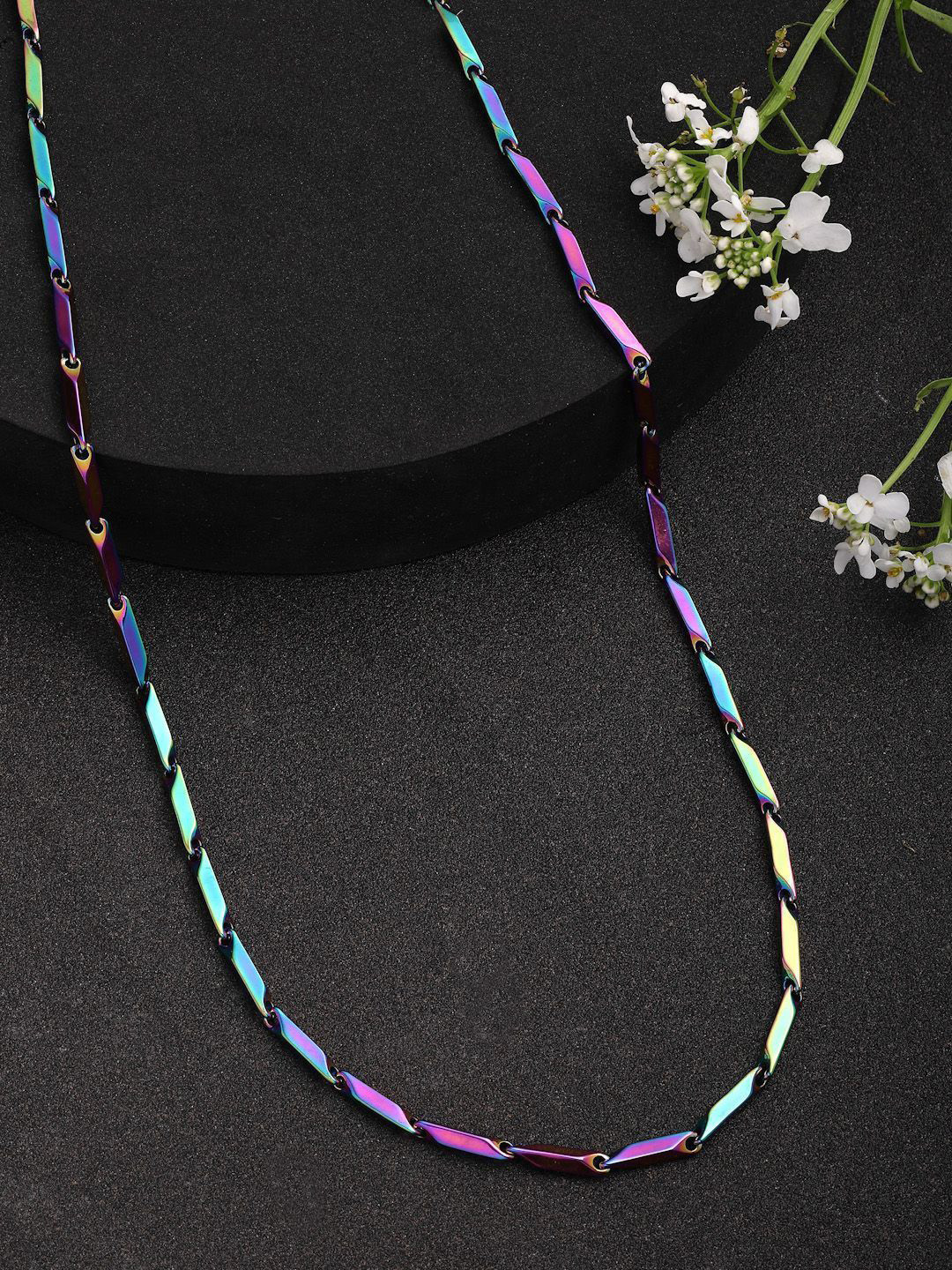 Roadster Men Multicolor Rhodium-Plated Stainless Steel Chain