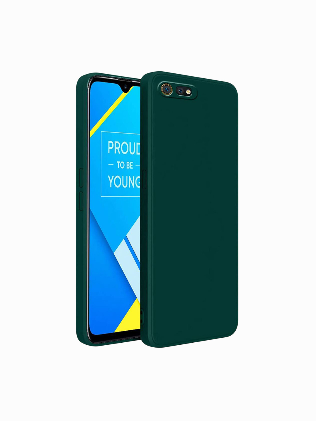 LIRAMARK Realme C2 Silicone Soft Back Cover Case