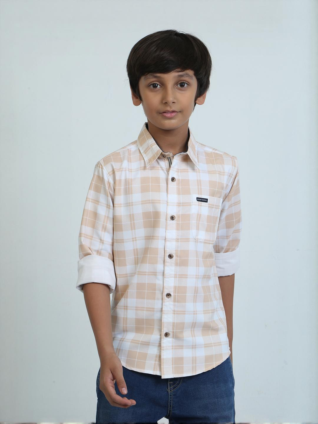 Rocket Science Boys Tartan Checks Checked Casual Shirt