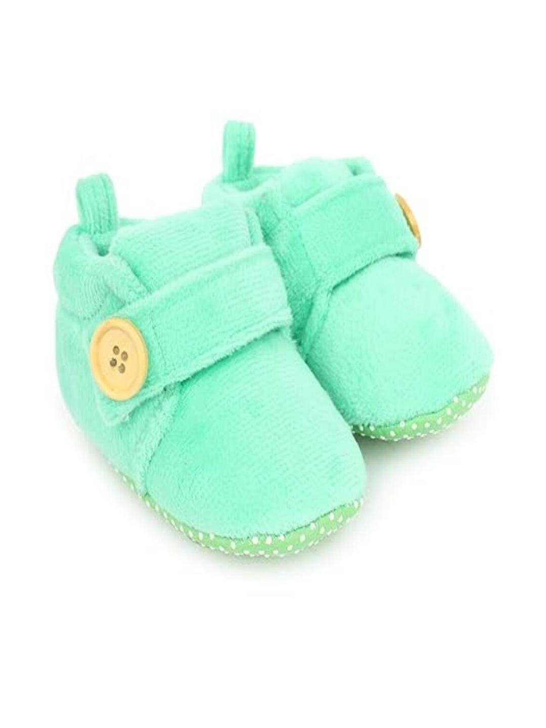 Star Fish Sea Green Kids Soft Cotton Booties