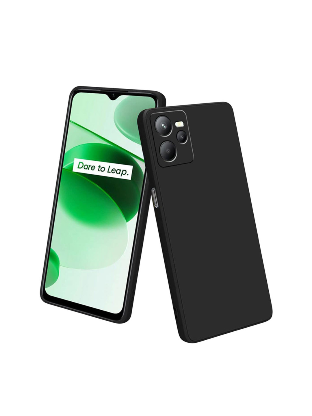 LIRAMARK Unisex Silicone Impact Resistant Realme C35/ Realme Narzo 50A Prime Back Case