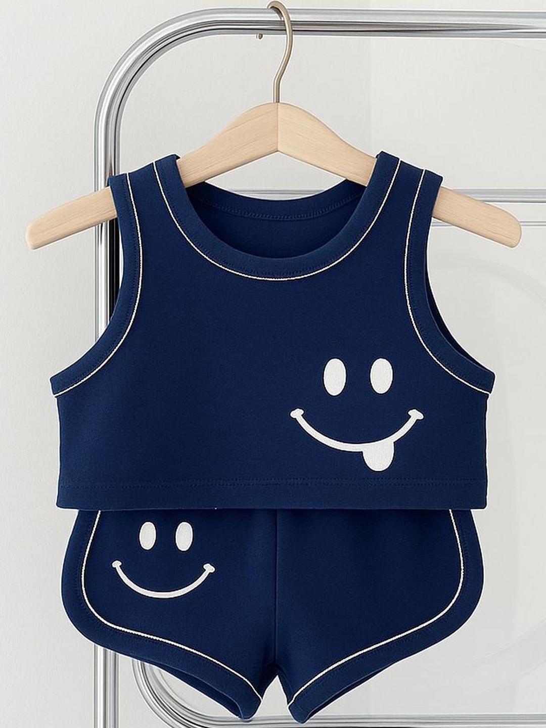 Lil.snuggles Unisex Kids Printed T-shirt with Shorts