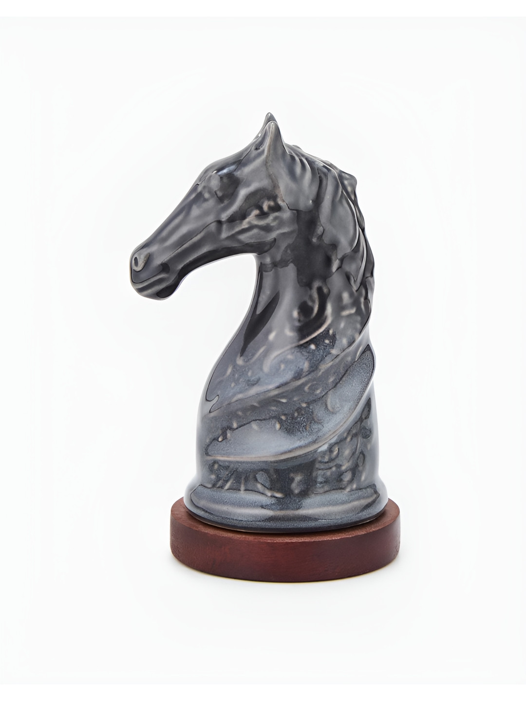 Fabindia Varsha Grey Horse Figurine Ceramic Showpiece