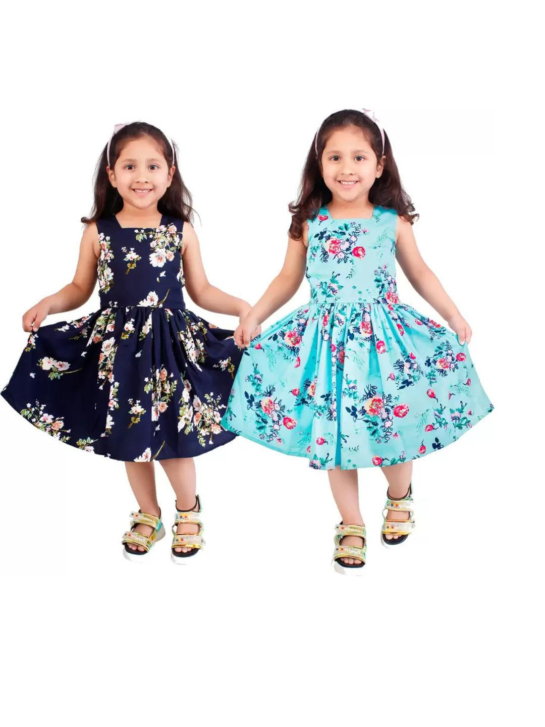 Alisha Moda Floral Print Dress Set Of 2