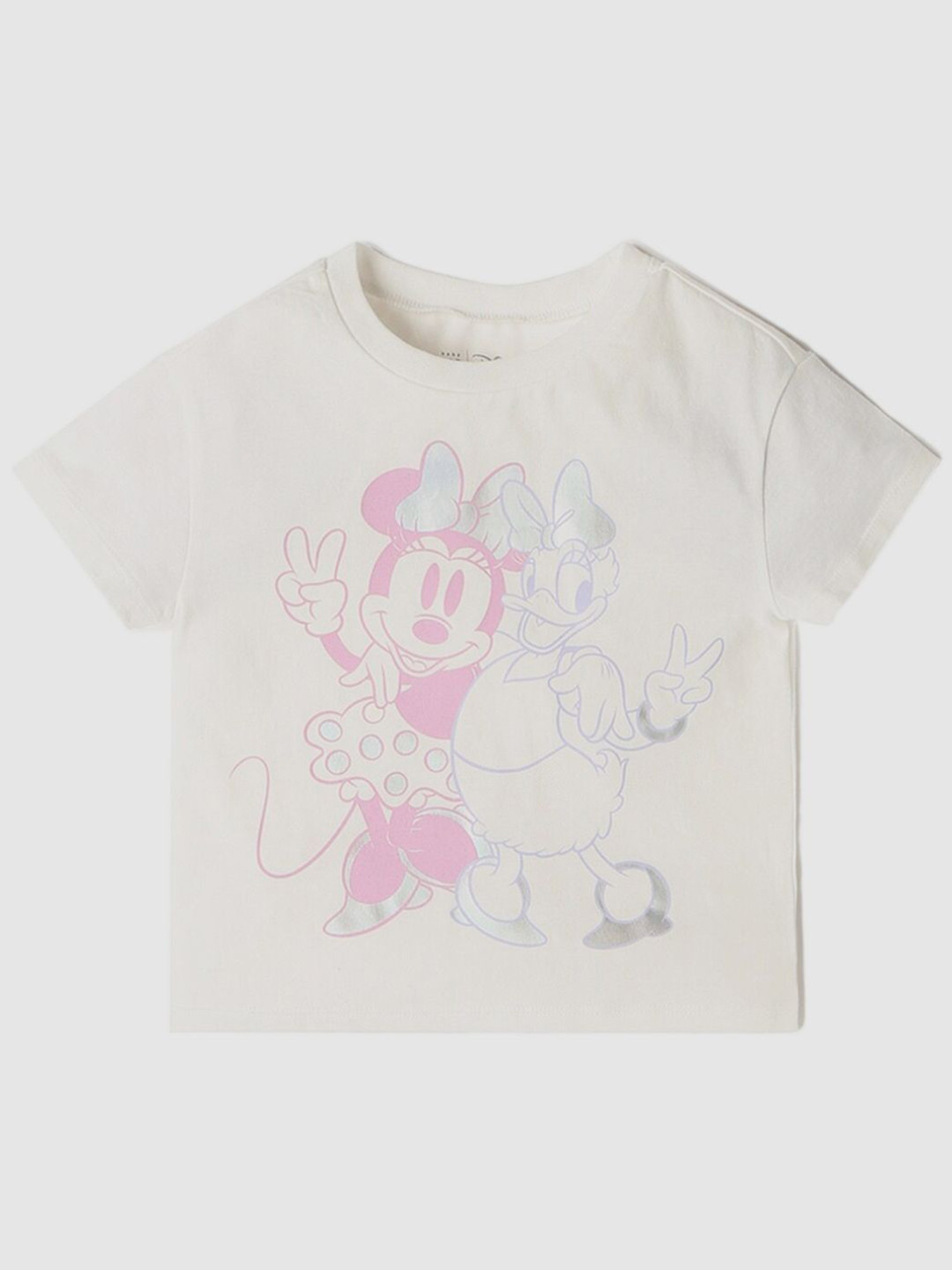 GAP Girls Graphic Printed Round Neck Cotton T-shirt