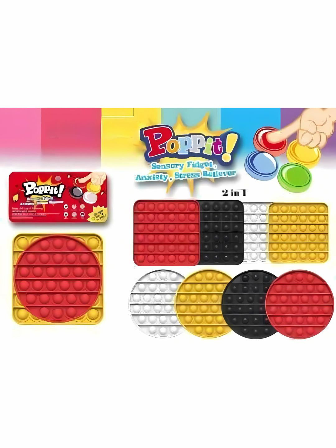 YK Pack of 2 Fidget Toy Gaming Accessory Activity Toys.