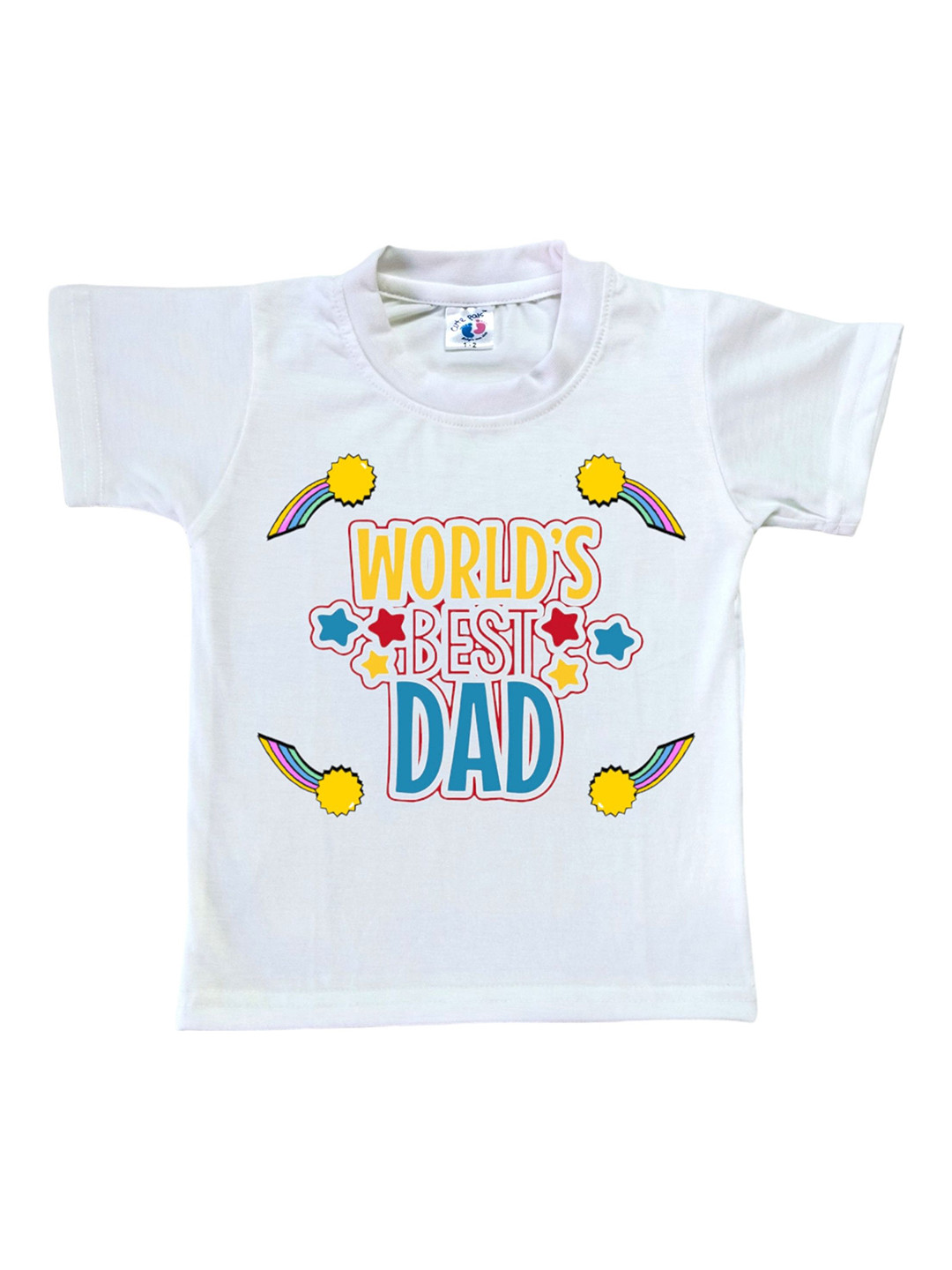 Cute Pals White Girl Printed Pure Cotton T-shirt