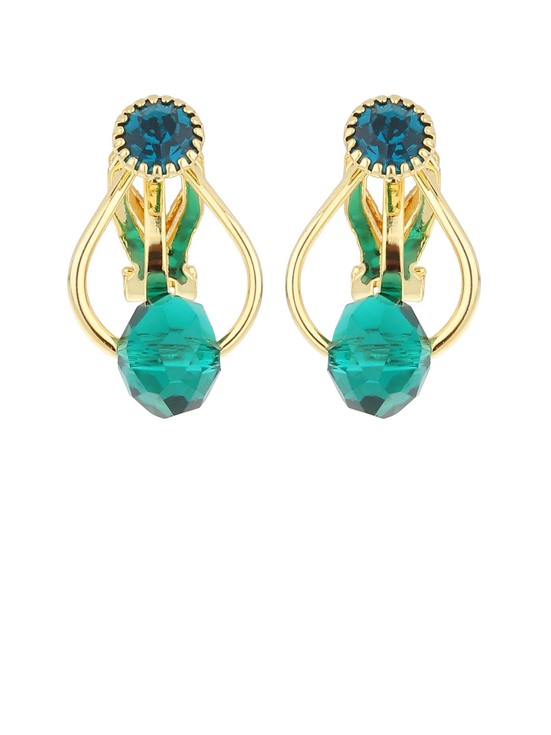 FirstBlush Women's Clip-On  Premium Gold-Plated  Exquisite Non-Piercing Earrings