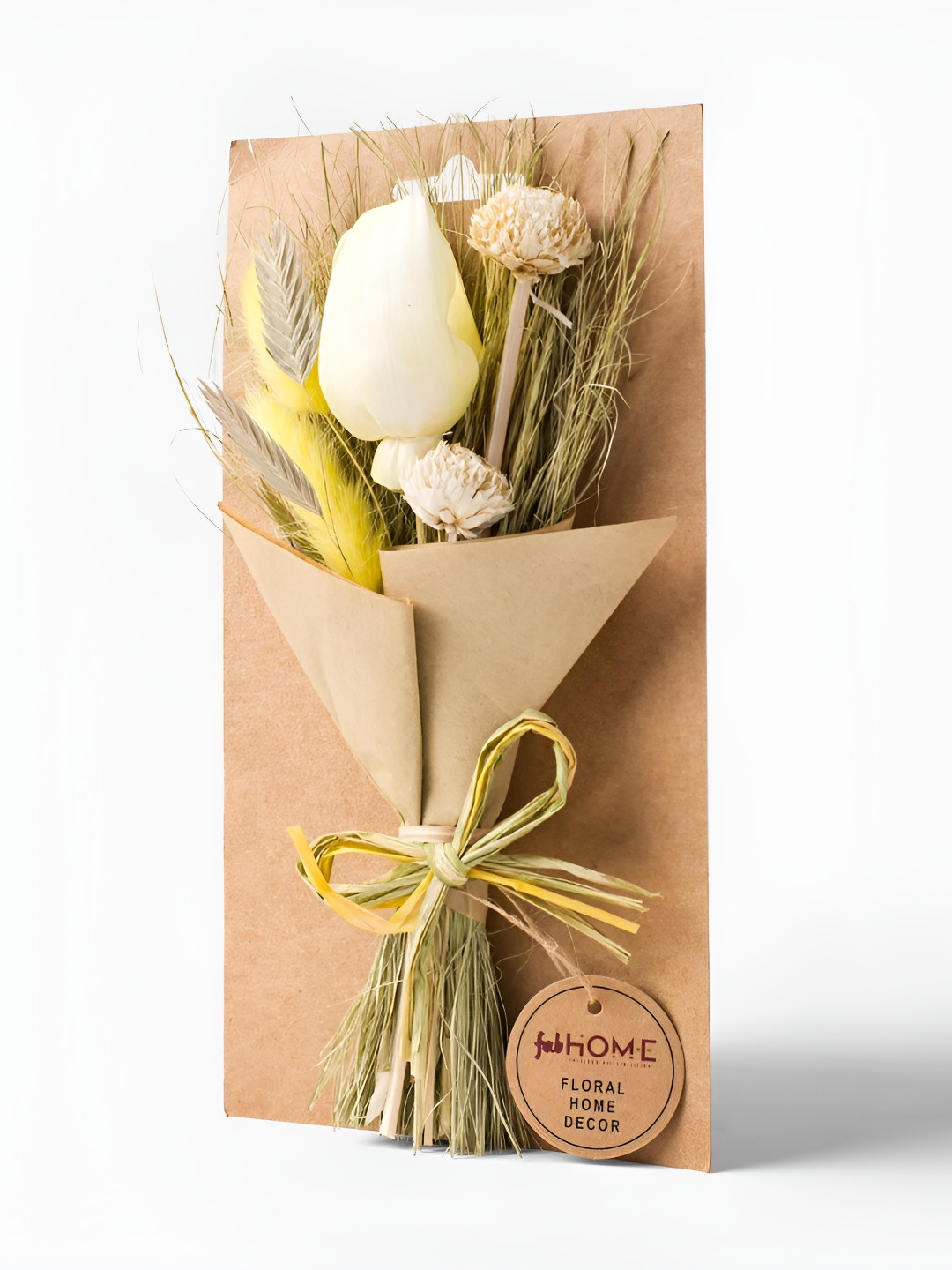 Fabindia Yellow & Green Mehak Dried Artificial Flower