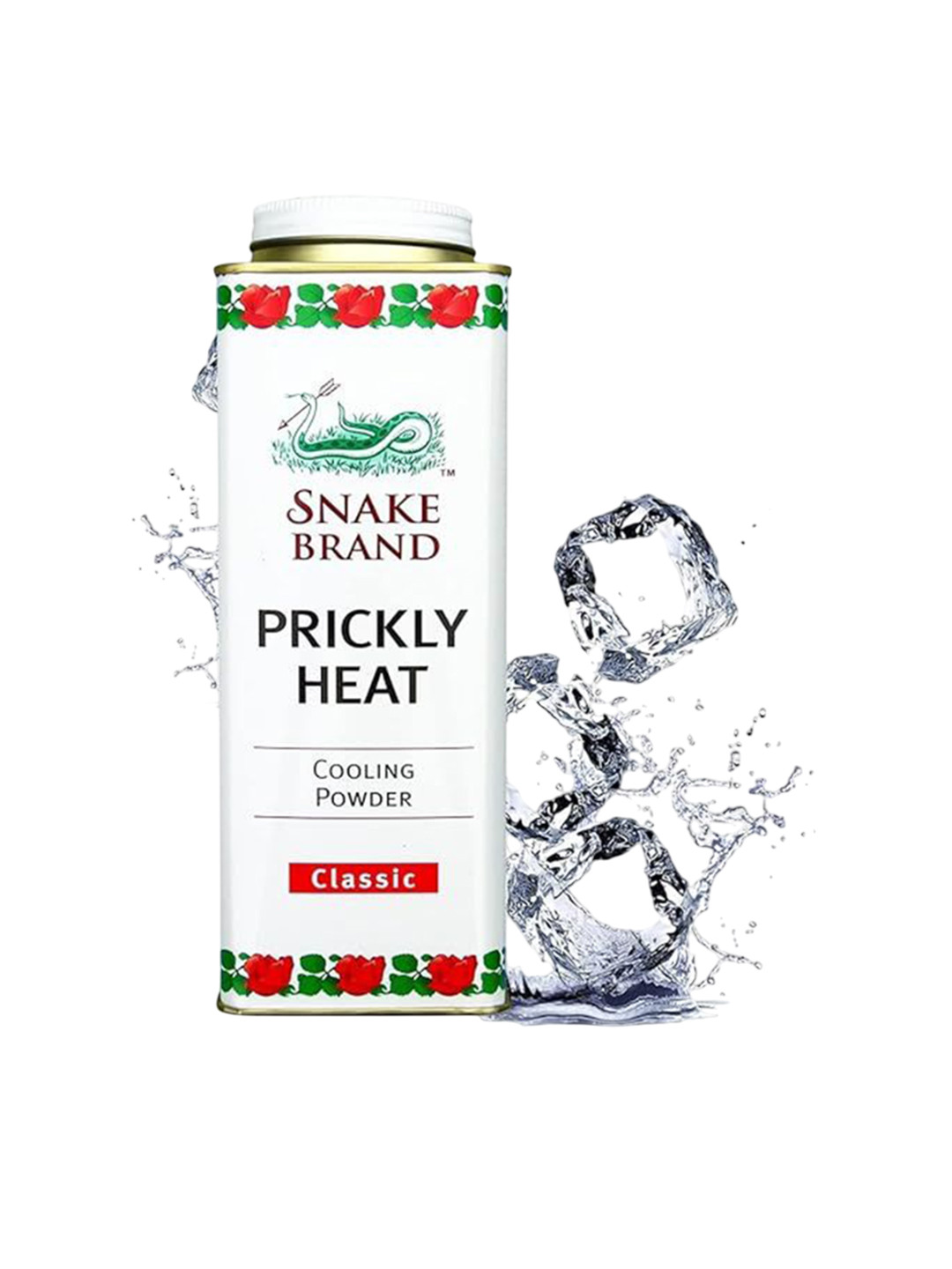 SNAKE BRAND Set Of 2 Classic Cooling Powder-280 g With Classic Shower Gel-450 ml