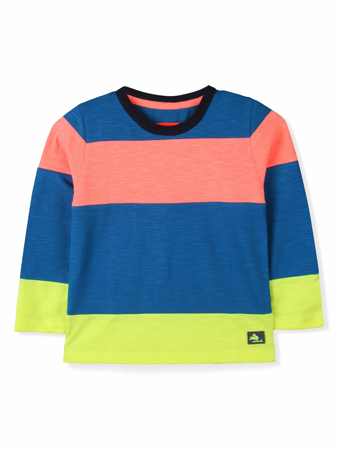 Cherry Crumble Boys Striped Round Neck Long Sleeves T-shirt