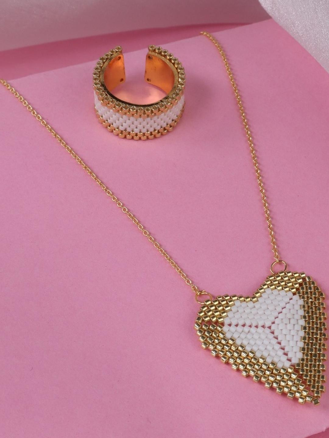 Threads & Beads Gold-Plated Elsa Beaded Jewellery Set