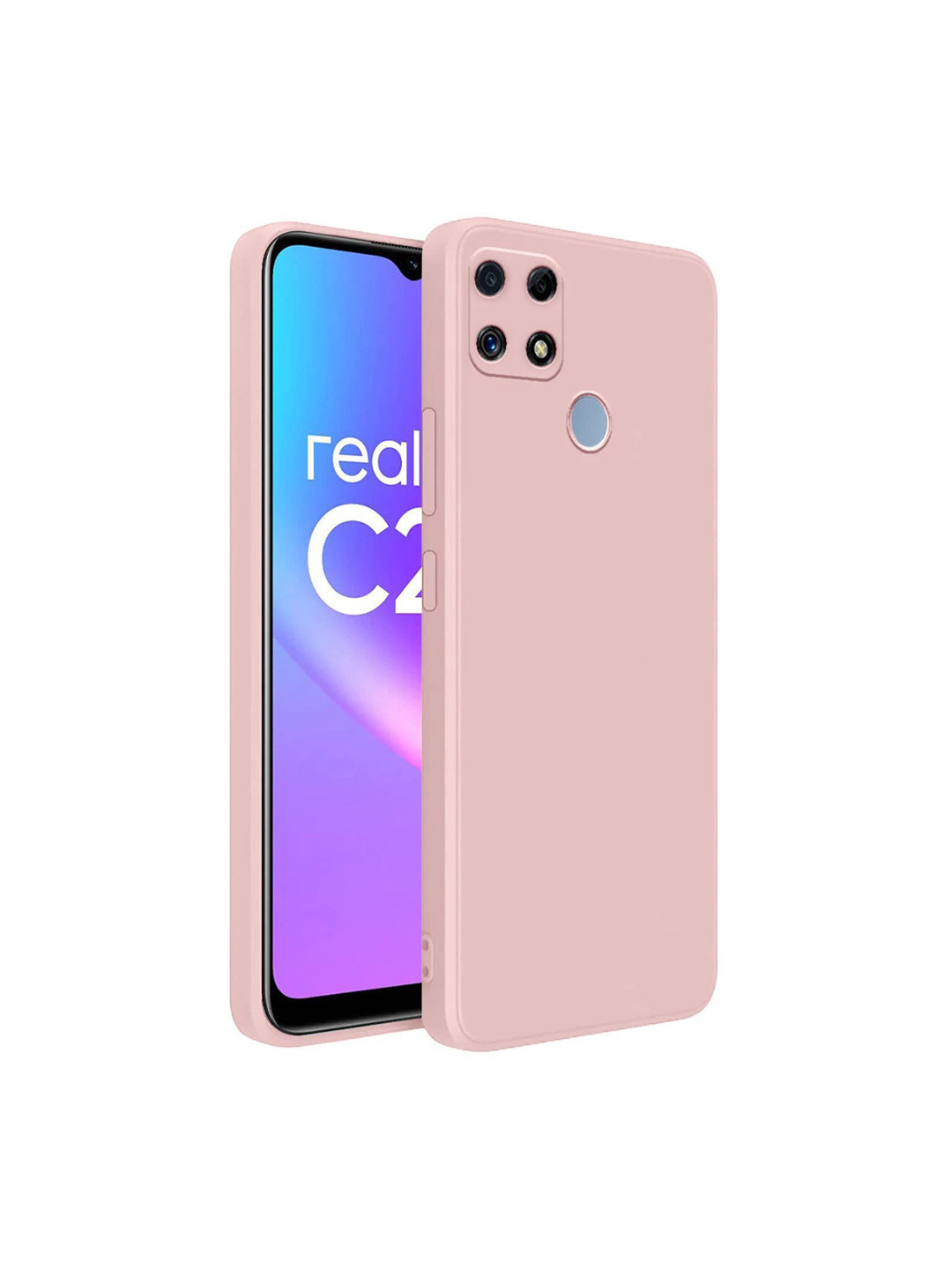 LIRAMARK Unisex Silicone Impact Resistant Realme C21 Back Case