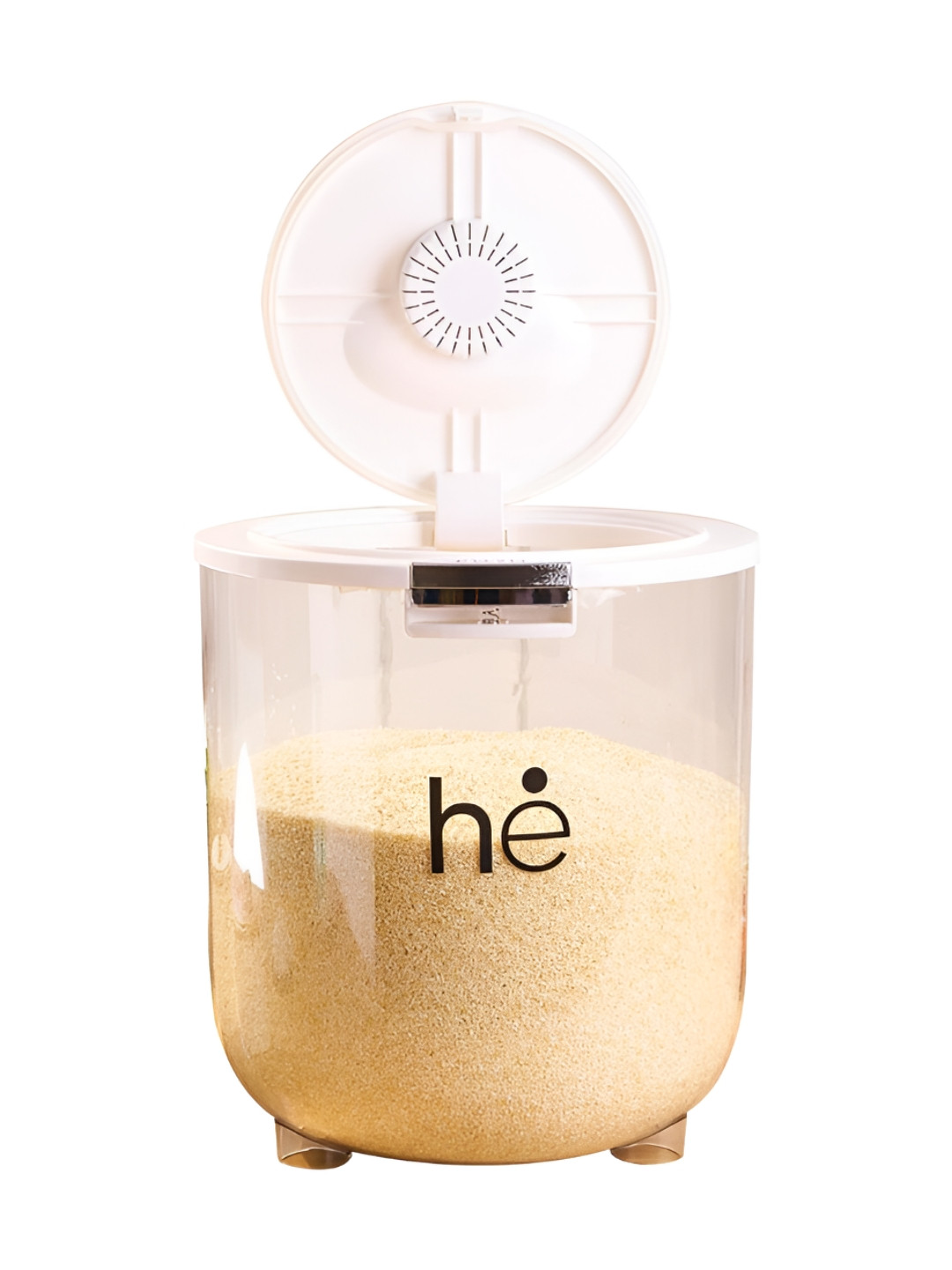 HOMEESSENTIALS Transparent & White Multi-Purpose Capacity Storage Tank