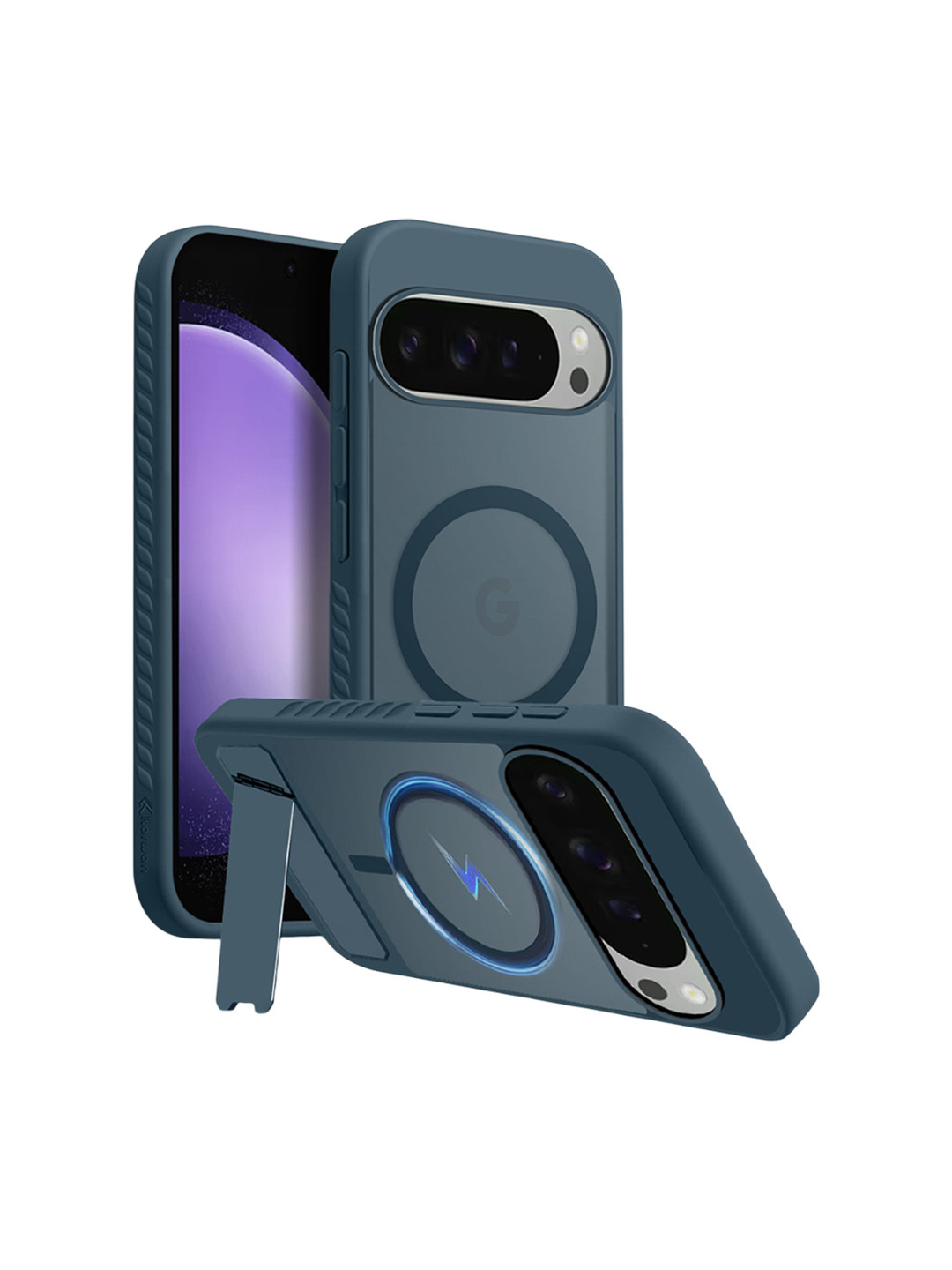 Karwan Unisex Impact Resistant Google Pixel 9 Pro Wireless Charging Back Case