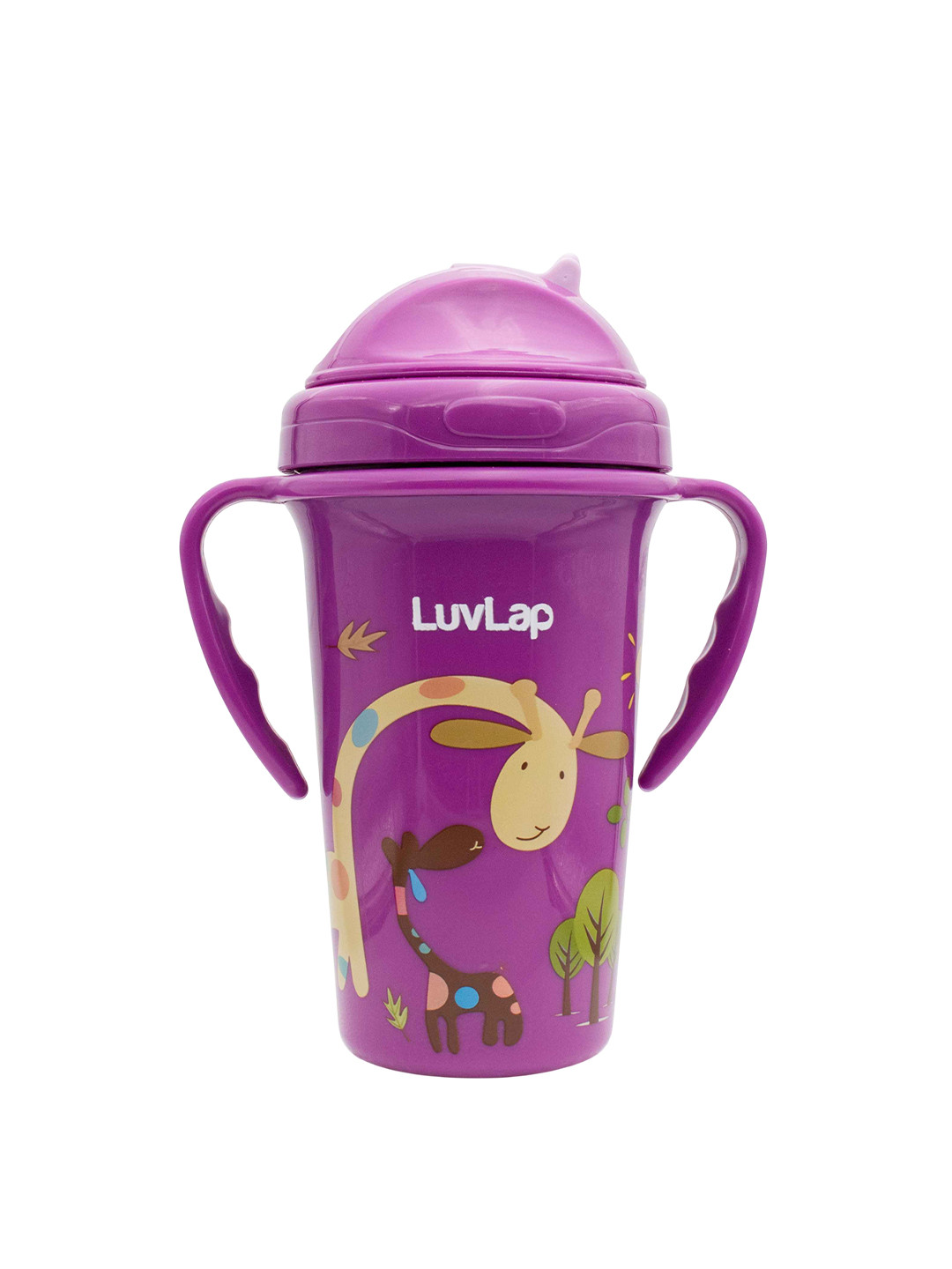 LuvLap Purple Tiny Giffy Sipper Bottle 300ml