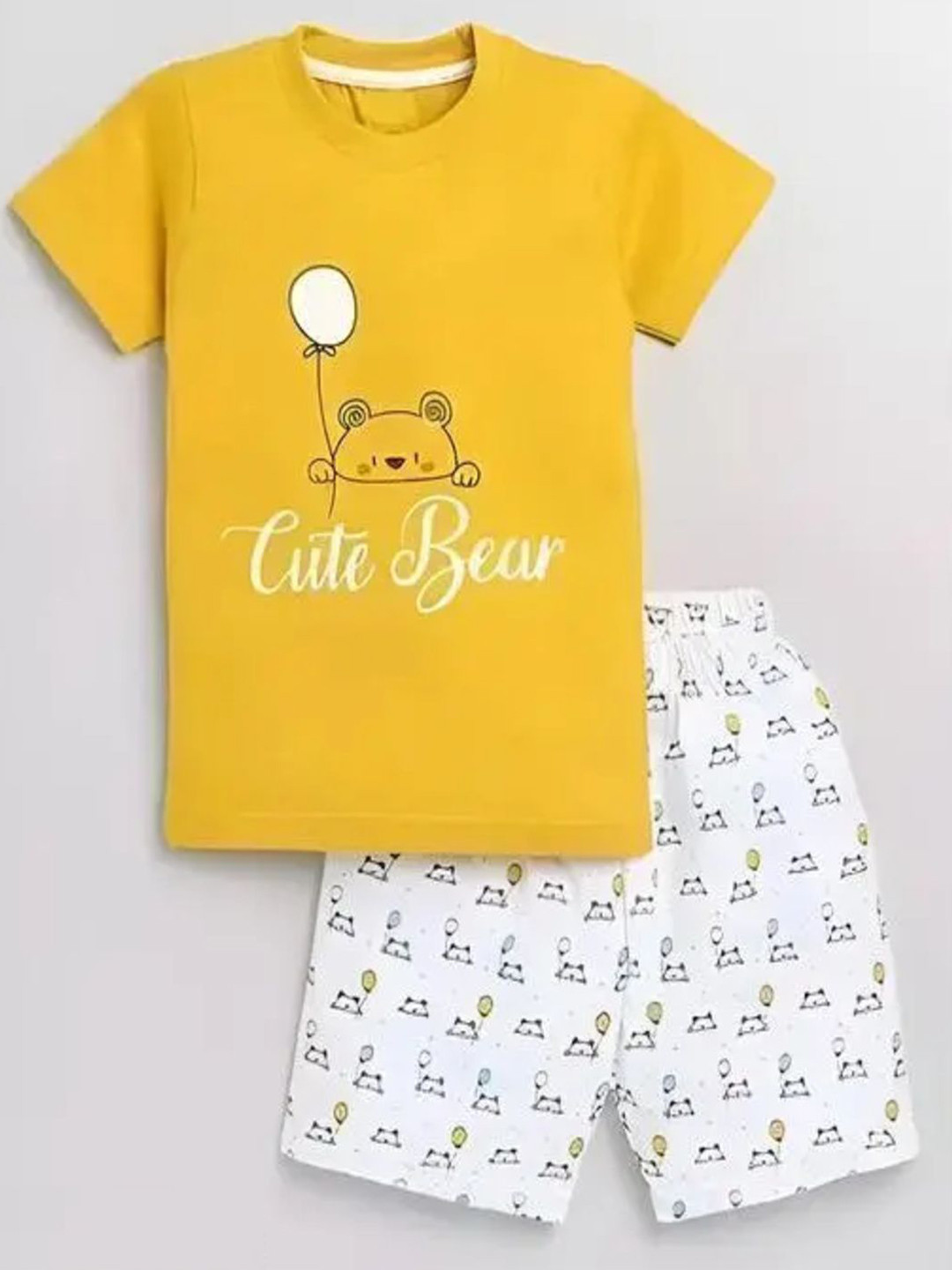 ifa collection Boys Printed Short Sleeves Pure Cotton T-shirt With Shorts