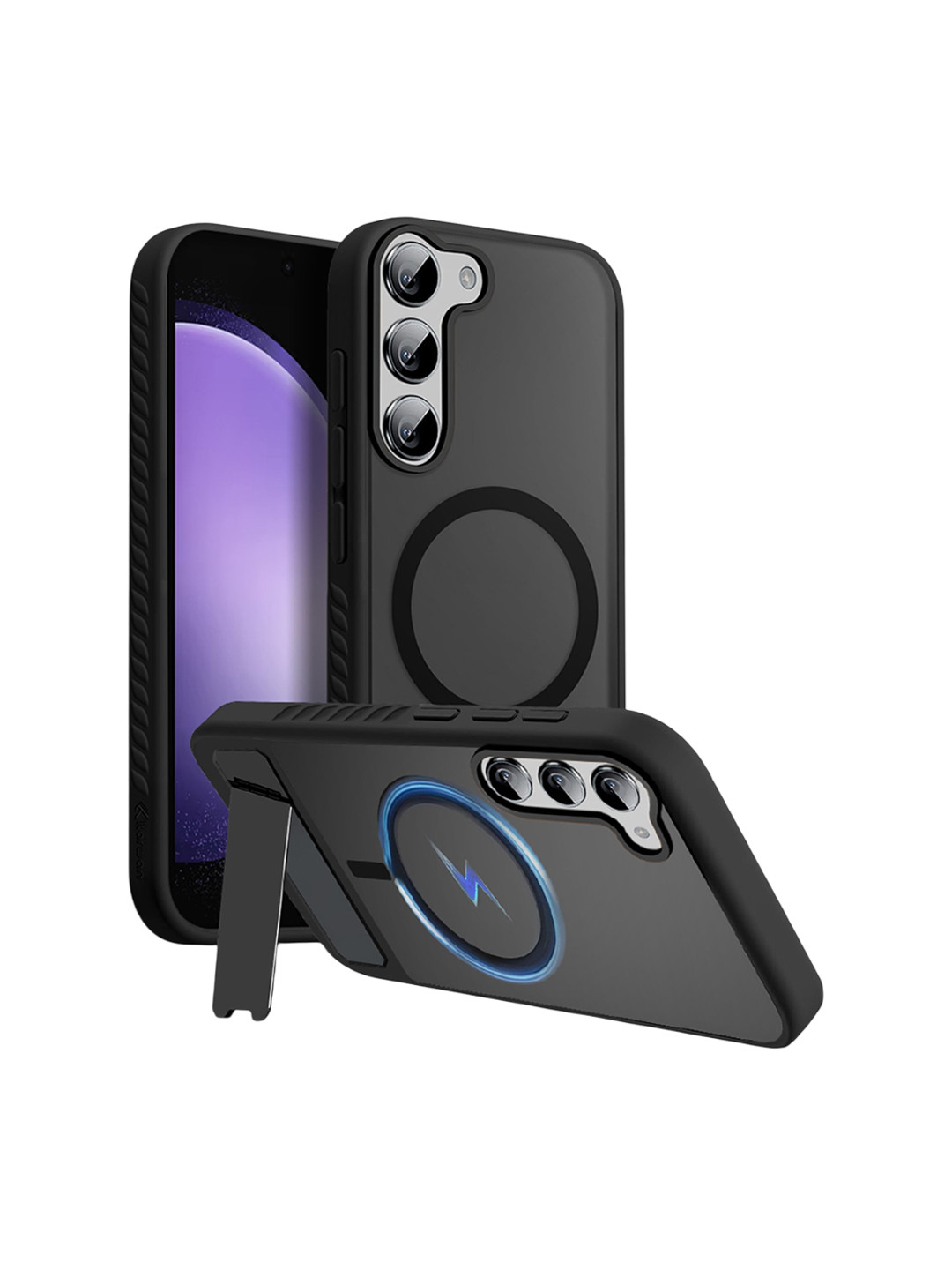 Karwan Unisex Samsung Galaxy S23 Plus 5G Impact Resistant Wireless Charging Back Case