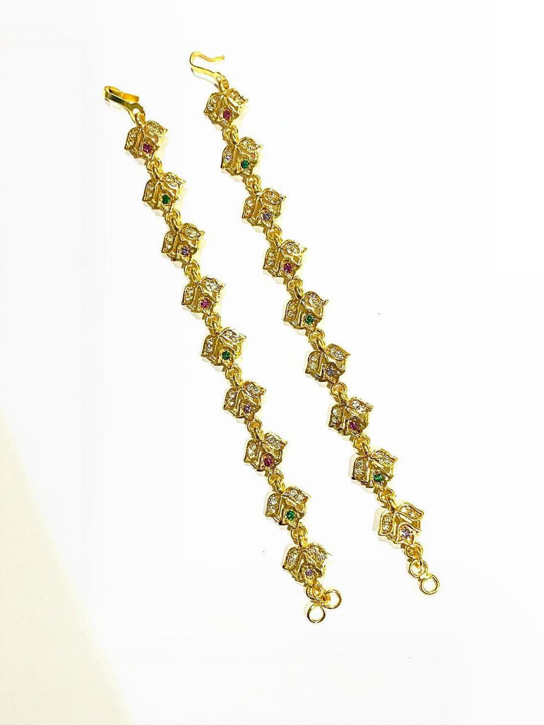 NIKYANKA  Gold plated kan chain for women