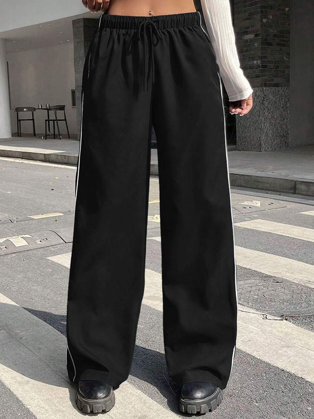 Stylecast X Slyck Wide Leg Track Pant
