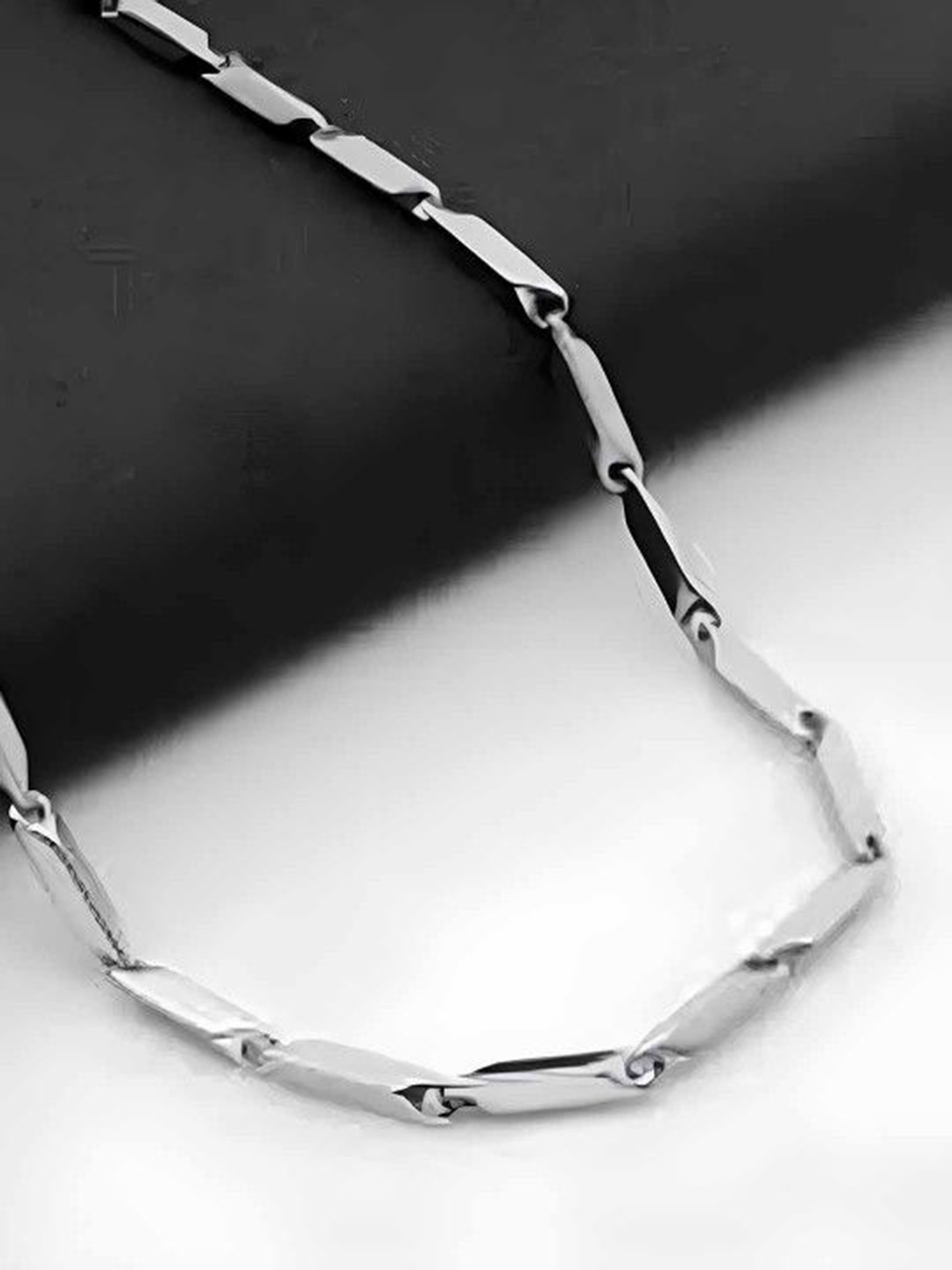 AGARWALPRODUCT Stainless Steel Silver-Plated Rice Chain