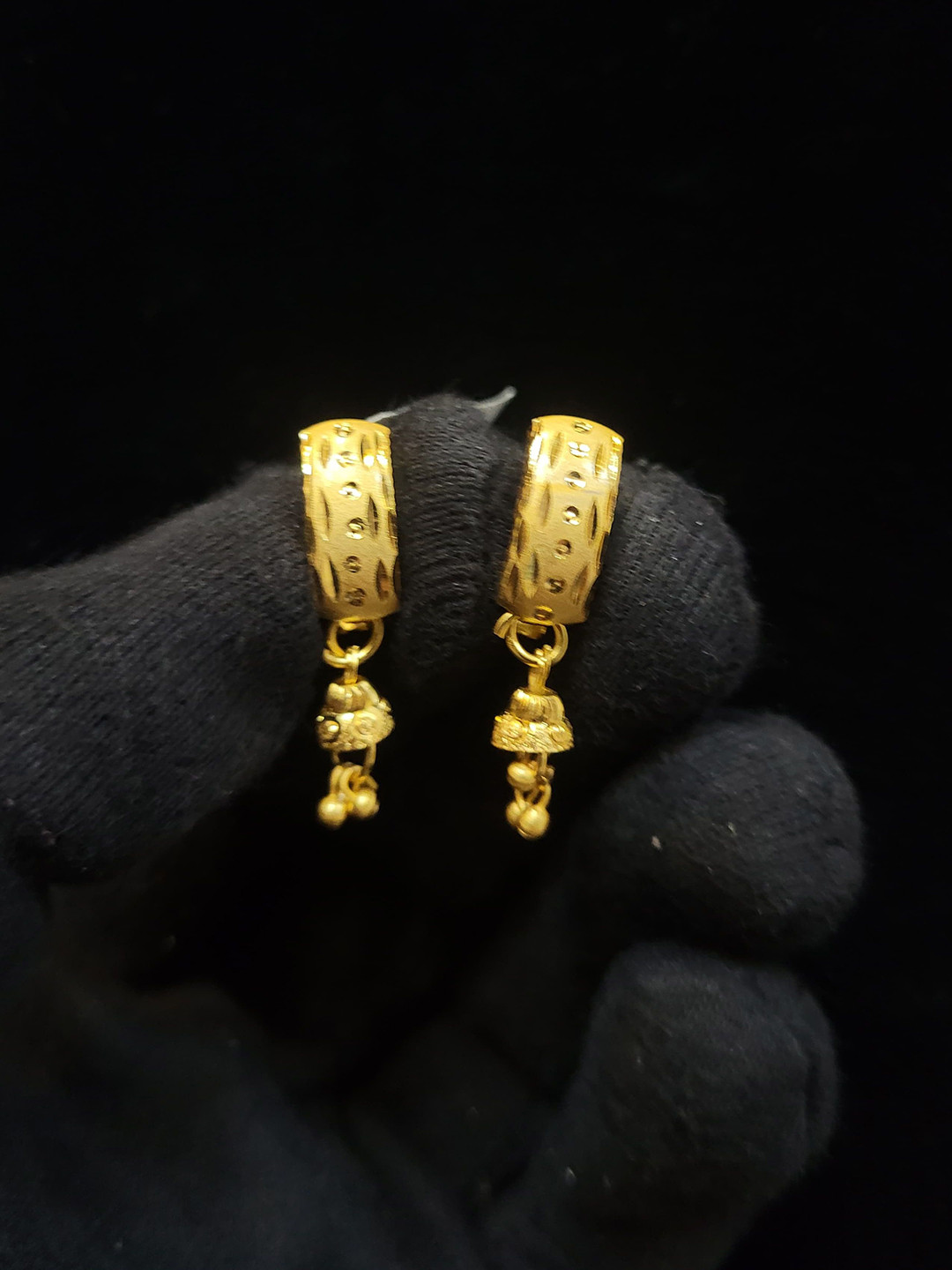 Anshenterpris Gold Plated Contemporary Drop Earrings