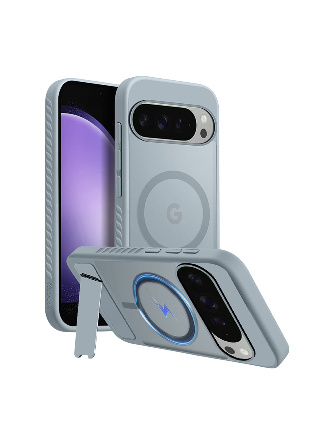 Karwan Unisex Impact Resistant Google Pixel 9 Pro XL Wireless Charging Back Case