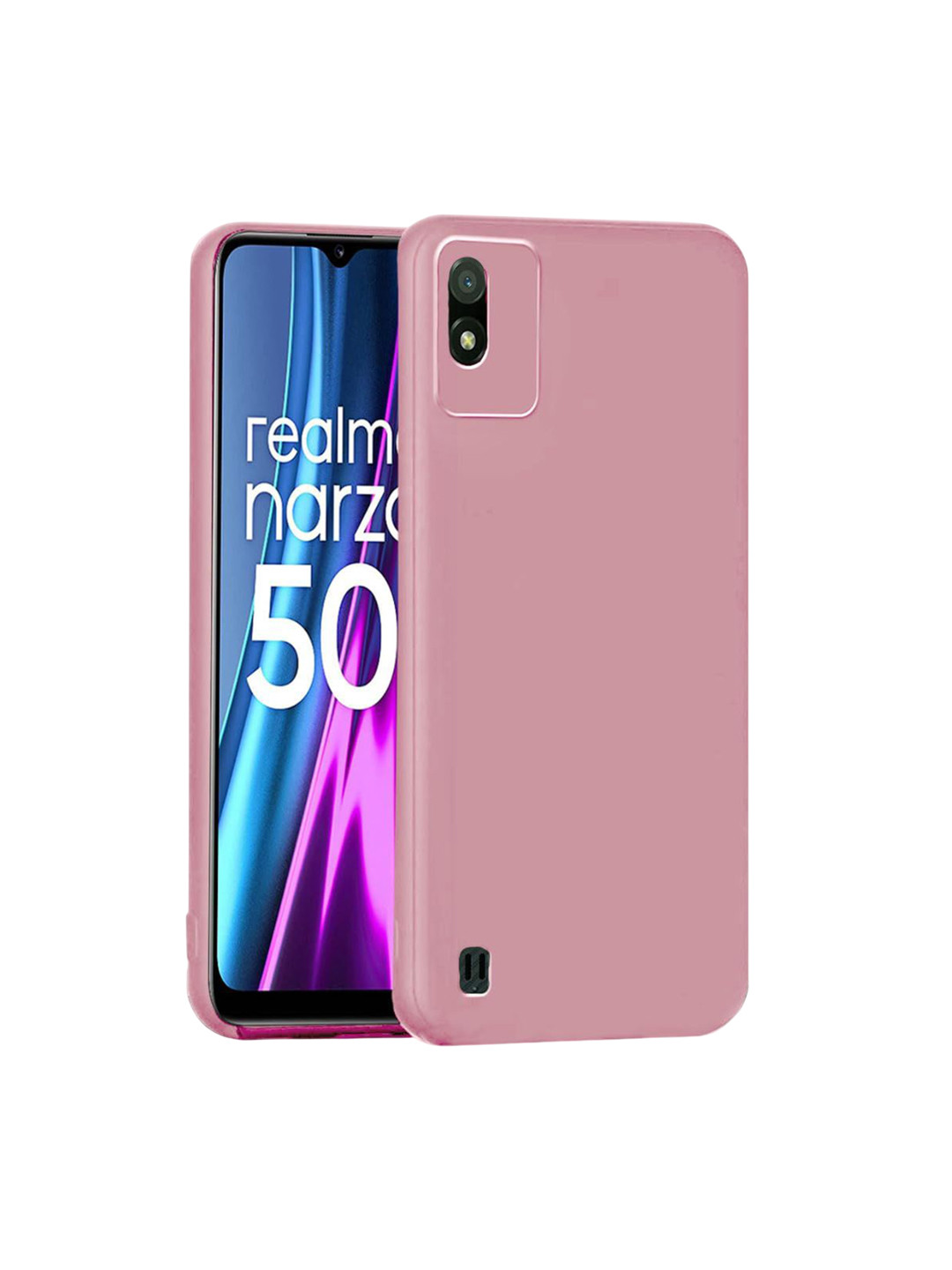 LIRAMARK Impact Resistant Silicone Realme Narzo 50i Back Case