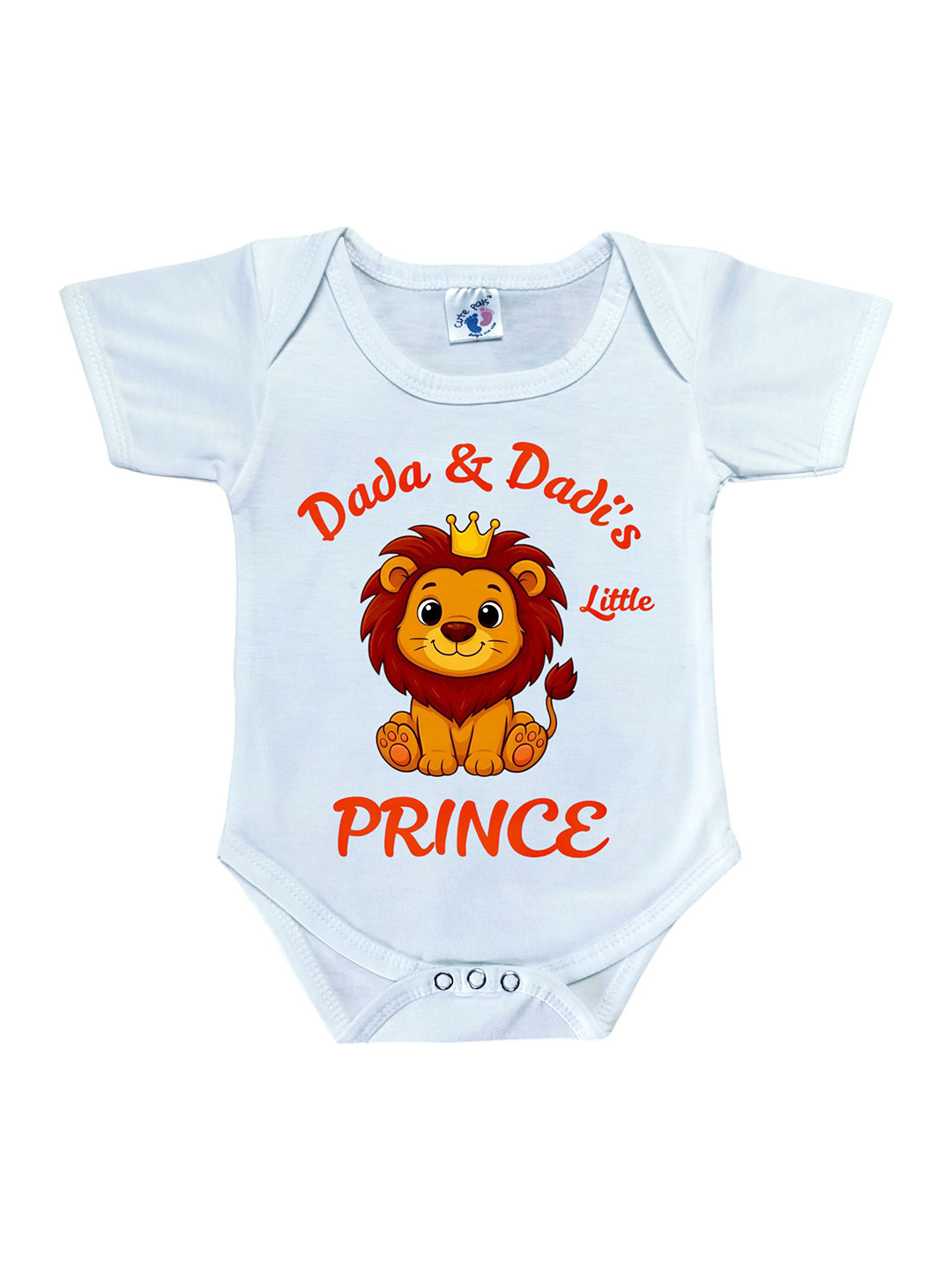 Cute Pals Infants Dada Dadi Printed Cotton Bodysuit