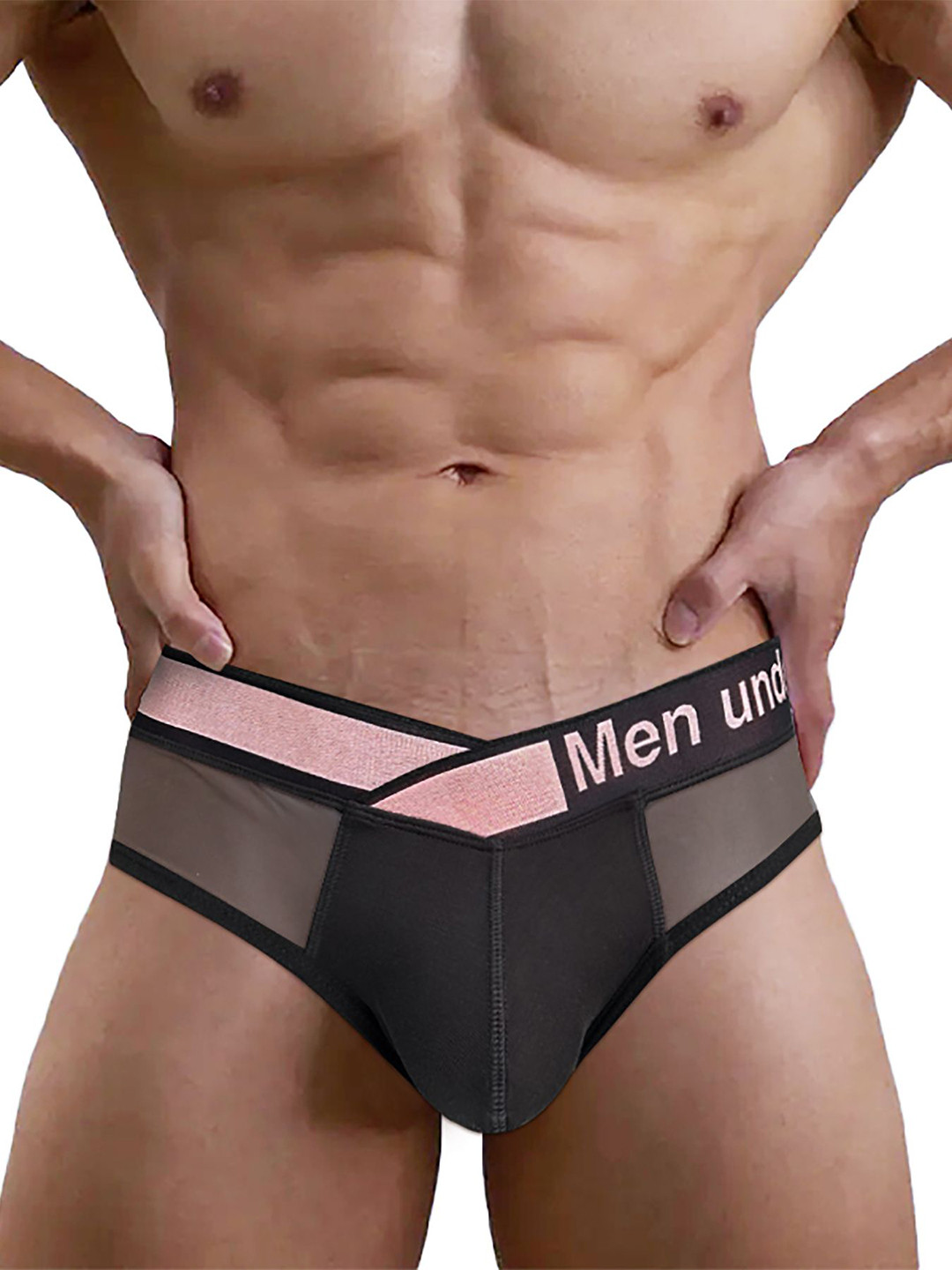PUMP CLUB Mid Rise Anti Microbial Basic Brief - ART391-Black-M