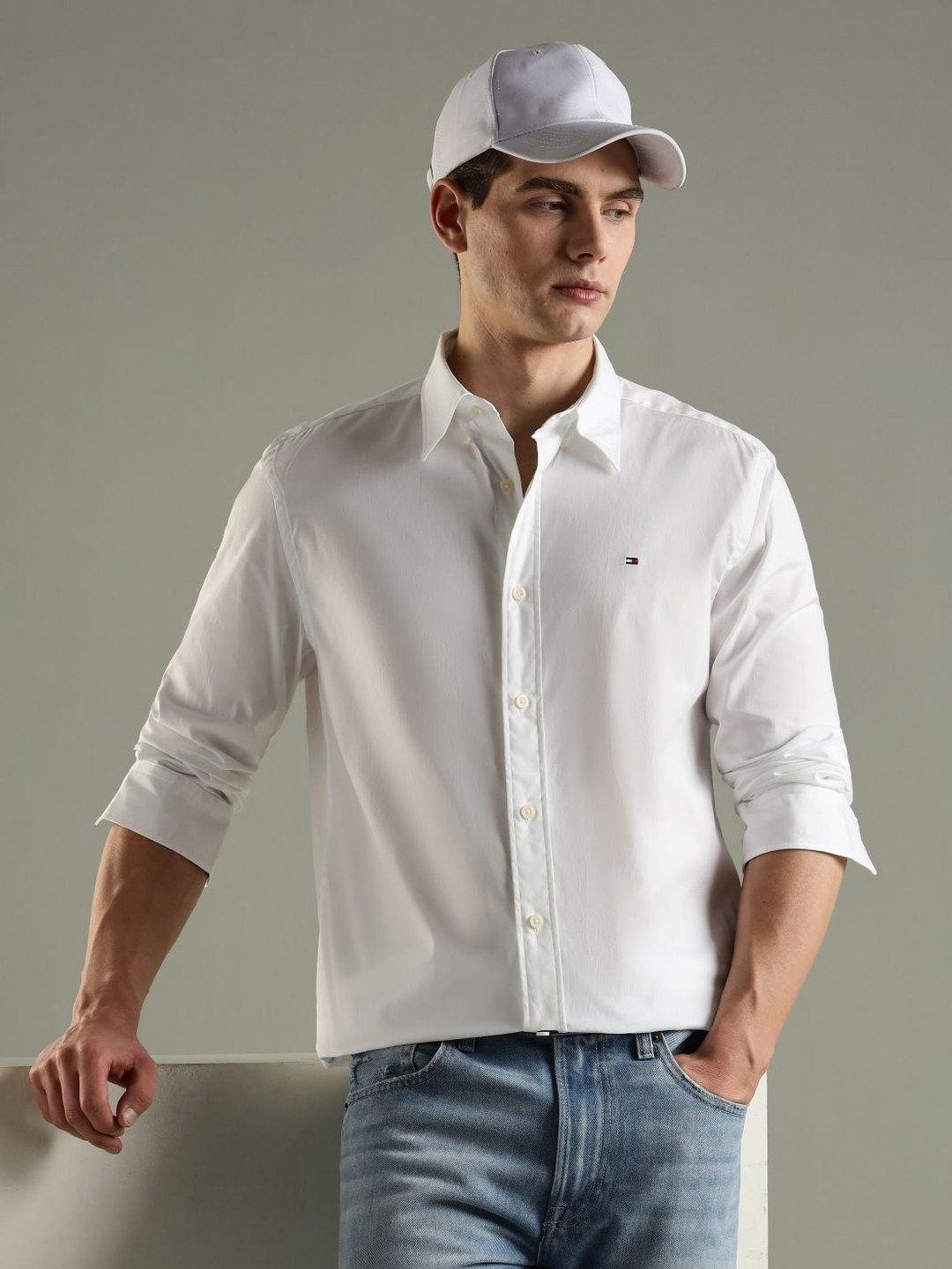 Tommy Hilfiger U.S Regular Fit Button-Down Collar Pure Cotton Casual Shirt