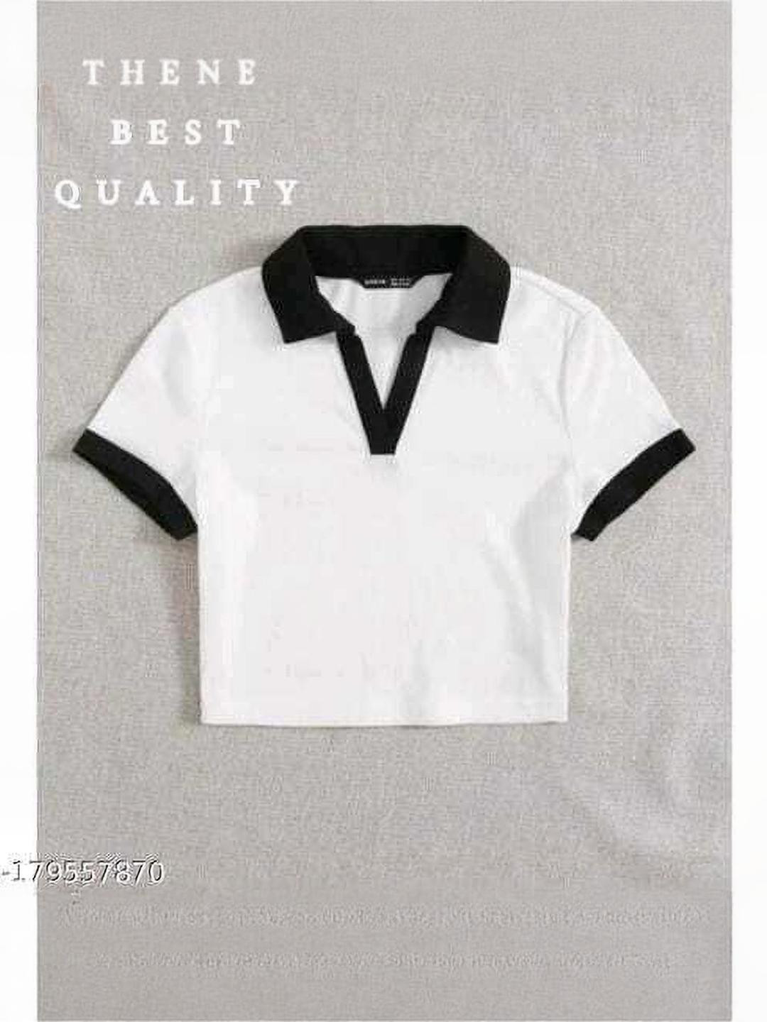 PINOVO Women 2 Polo Collar Pure Cotton T-shirt