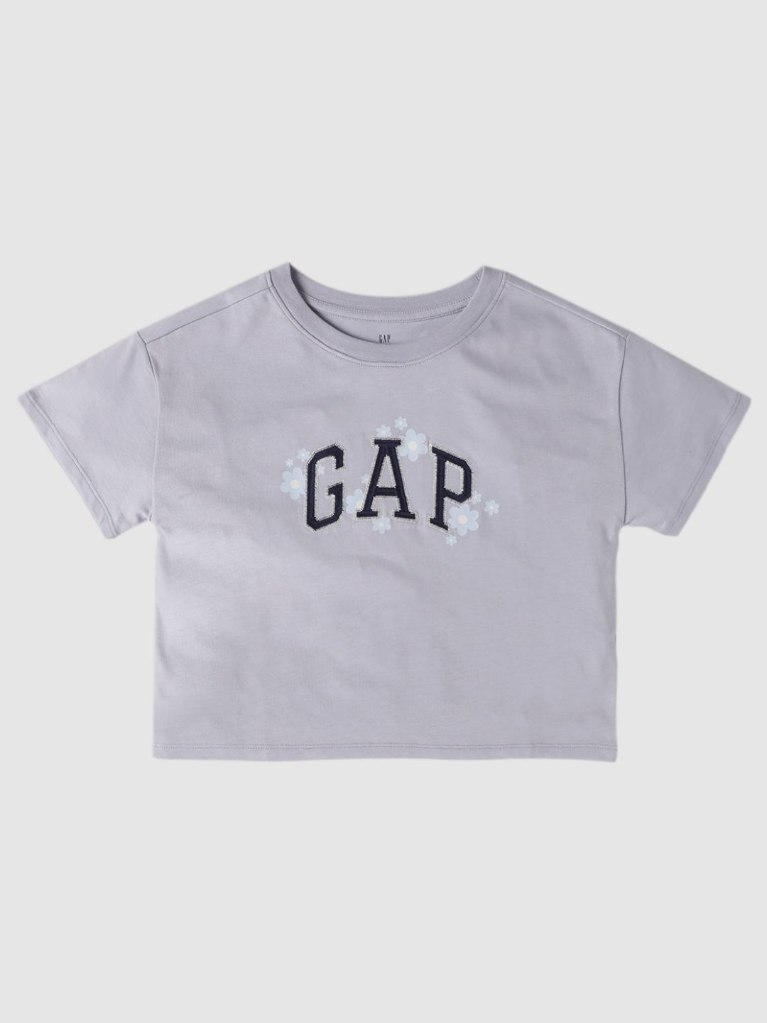 GAP Girls Brand Logo Printed Round Neck Cotton Relaxed Fit T-shirt