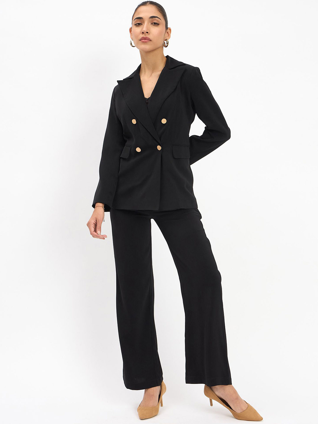SALT ATTIRE Double-Breasted Two-Piece Suit
