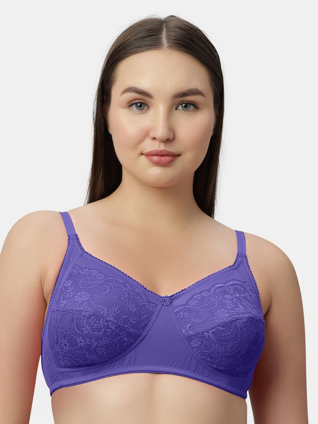 Sonari Medium Coverage Non Padded Wire Free Seamed Cups Everyday Bra
