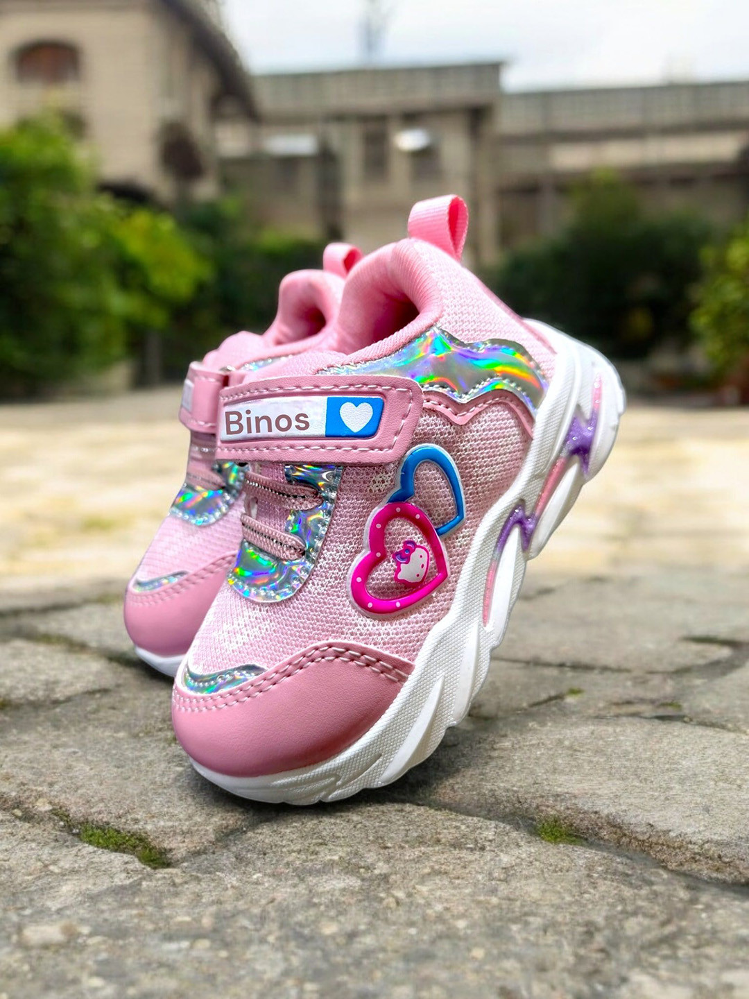Binos Kids Printed Velcro Sneakers