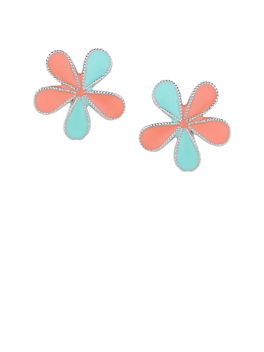 FirstBlush Floral Multicolor Studs Earrings