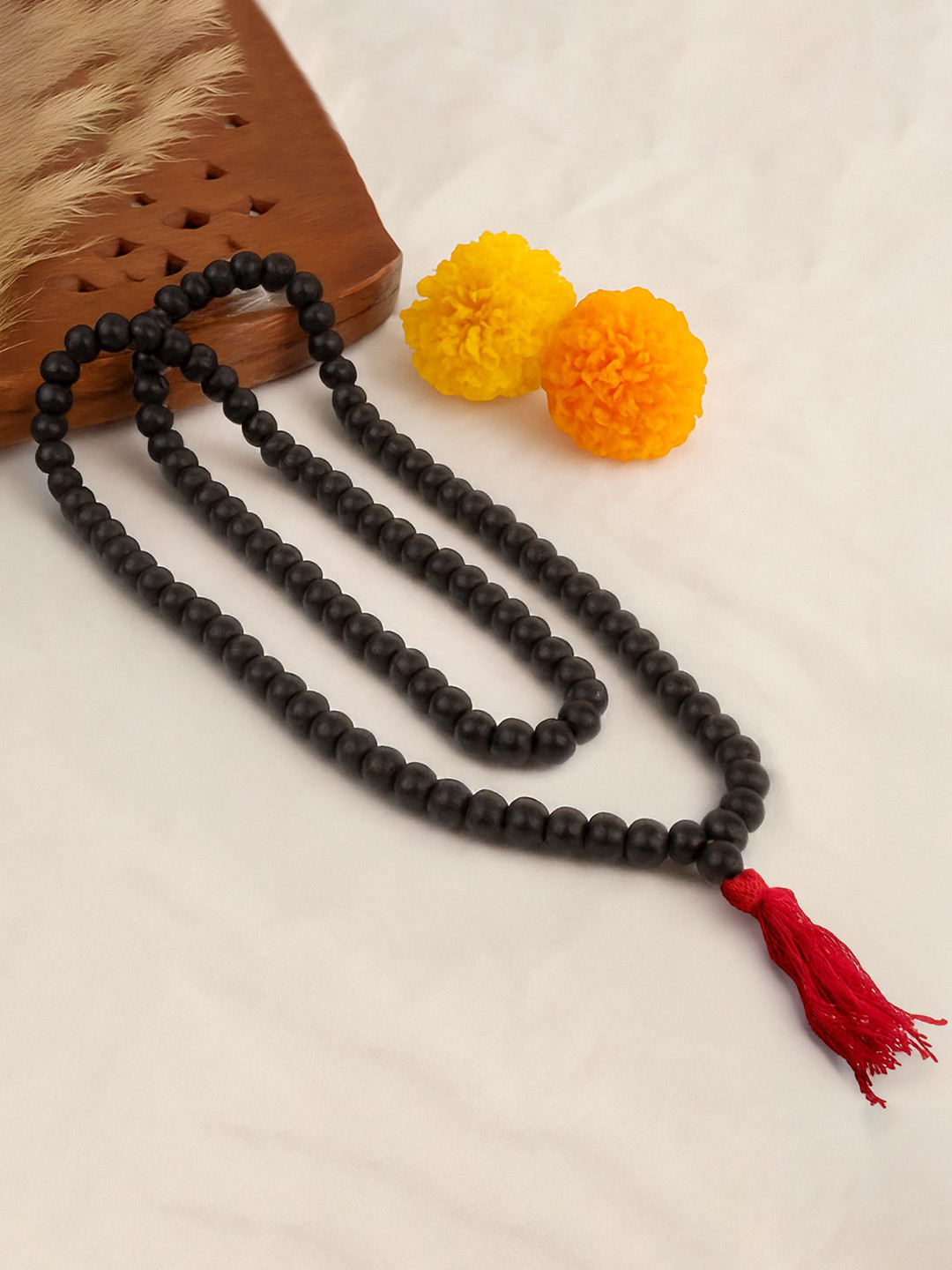 Astrotalk Unisex Real Stones Beaded Karungali Mala Necklace