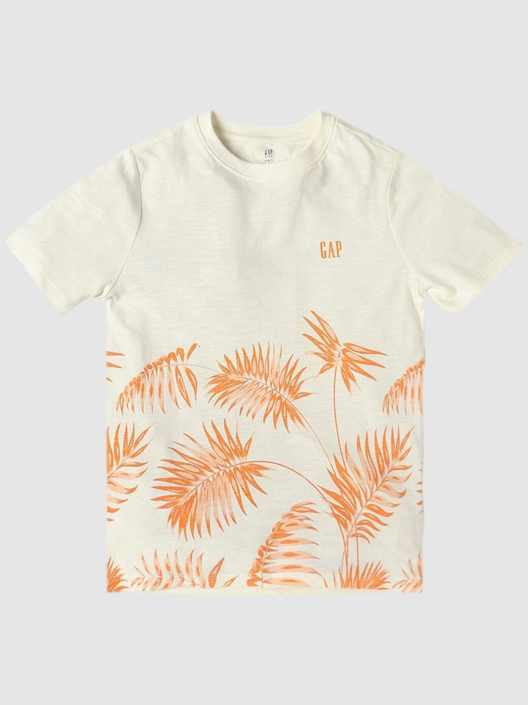 GAP Boys Leaf Printed Round Neck Relaxed Fit T-shirt