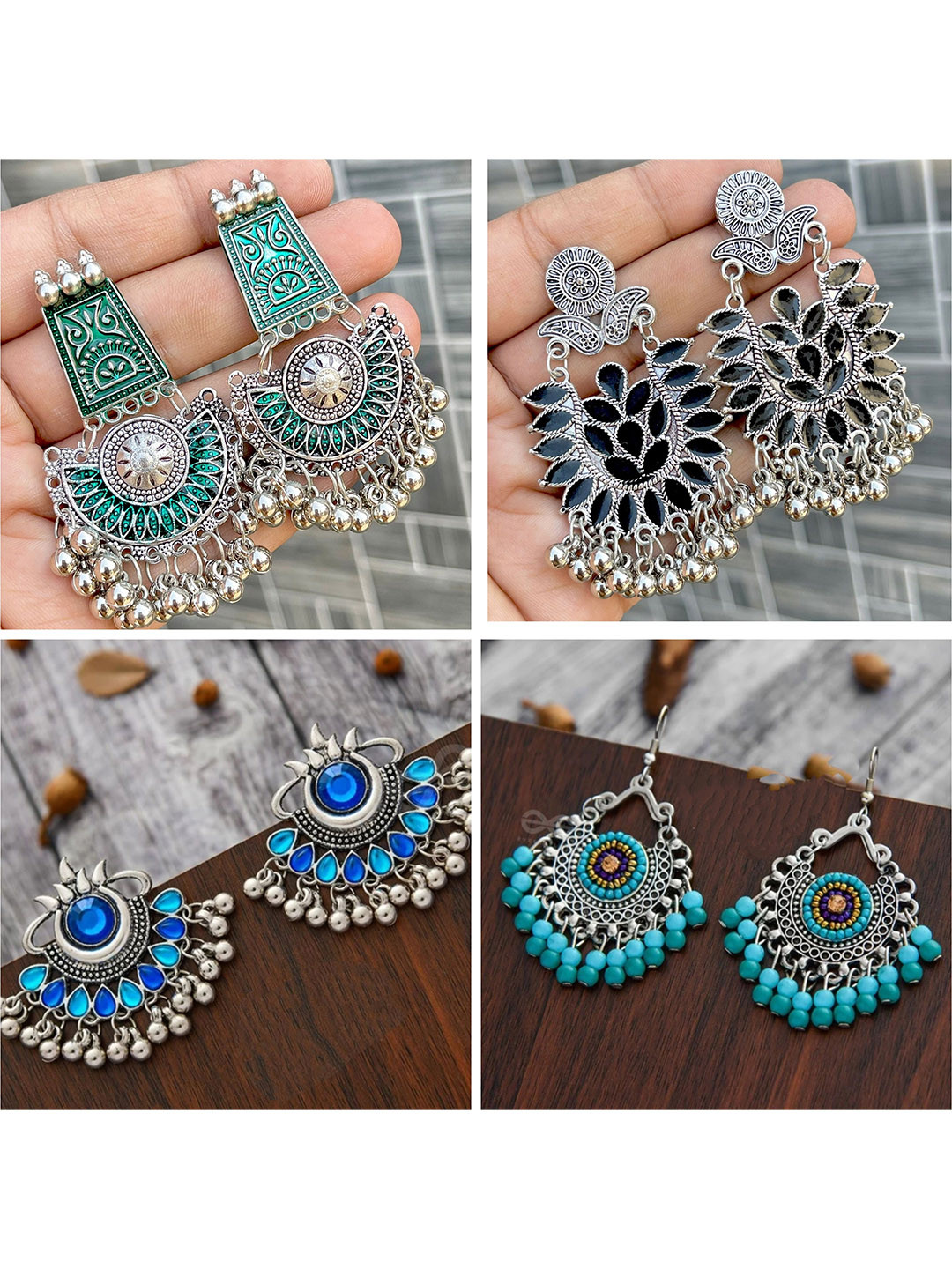 Dev Fashion Contemporary Chandbalis Earrings