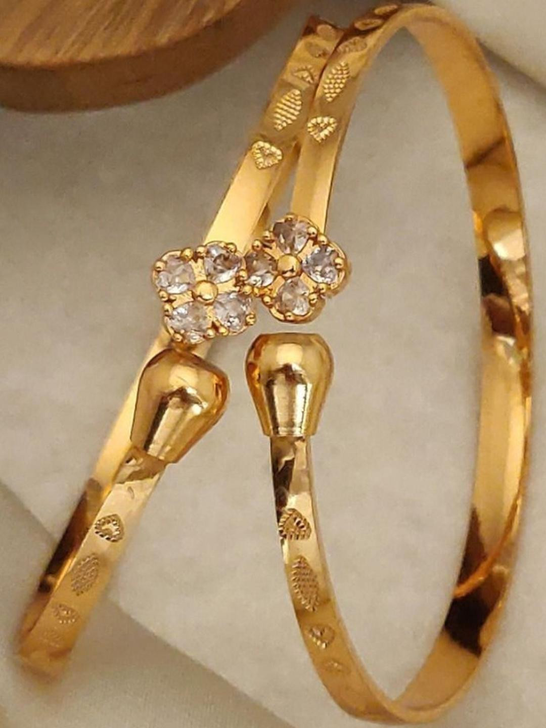 Jitaksh Women Traditional Micro Gold Plated Free Size Bangles