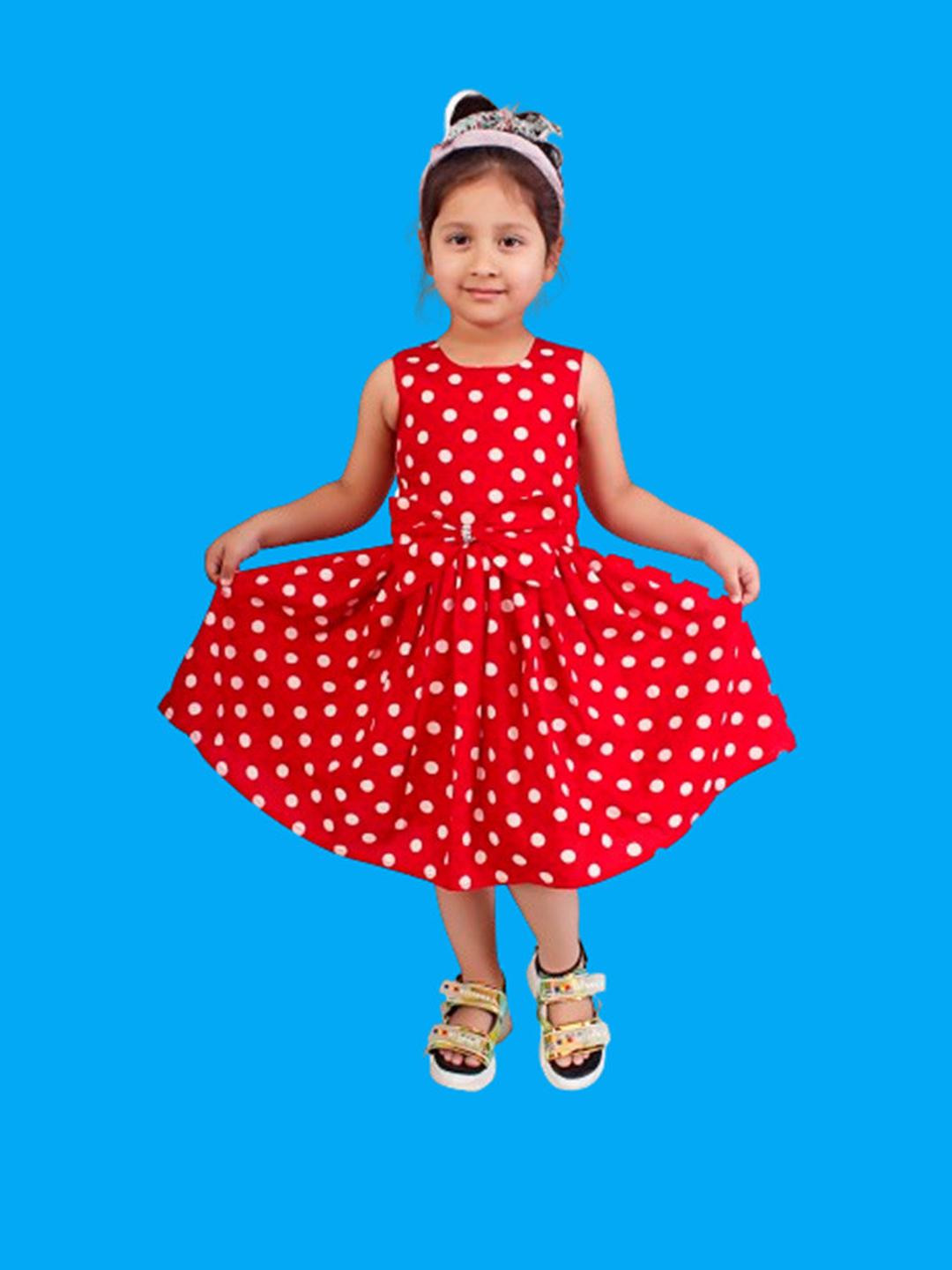 Alisha Moda Girls Red Dresses
