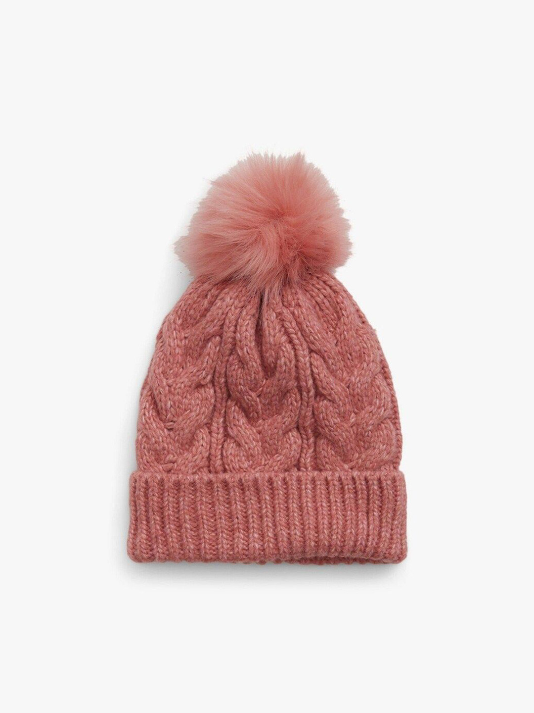 GAP Girls Cable Knit Pom Pom Beanie