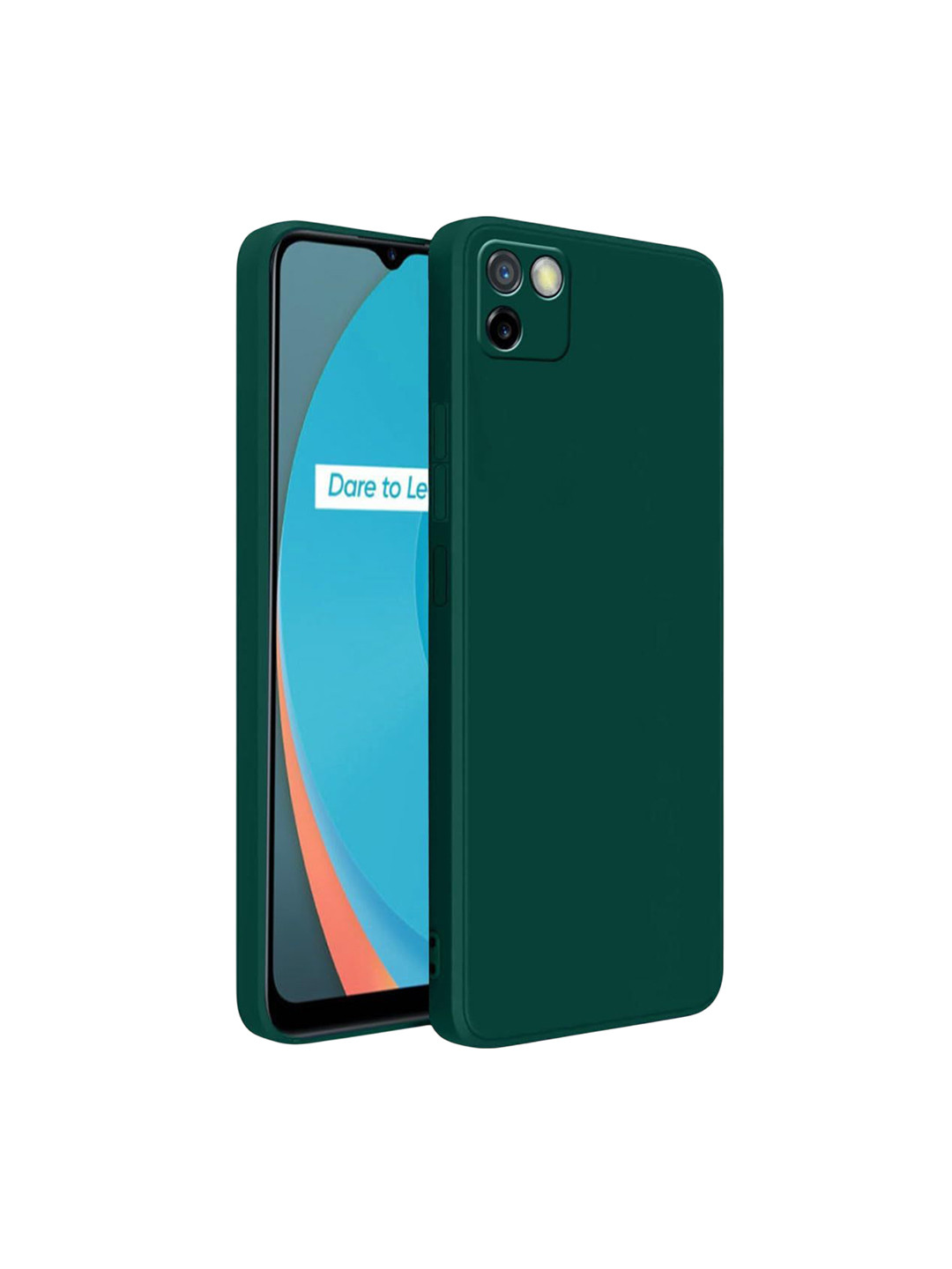 LIRAMARK Impact Resistant Silicone Realme C11 Back Case