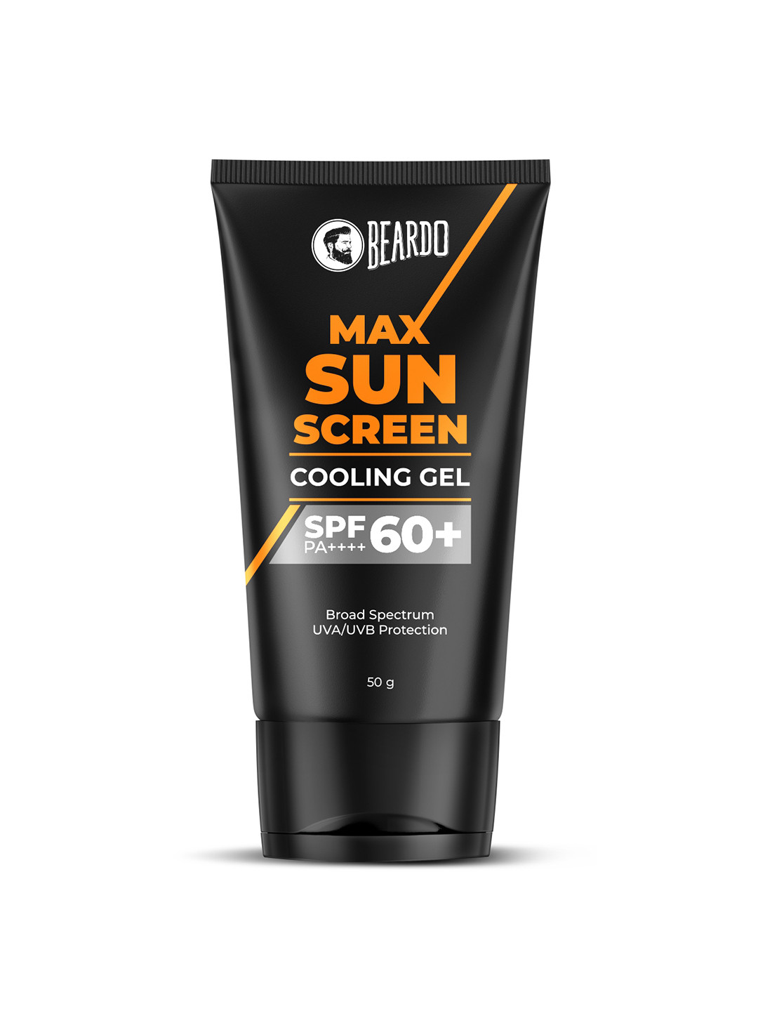BEARDO Max Sunscreen SPF60+ PA++++ Cooling Gel with Menthol & Vitamin E - 50 g