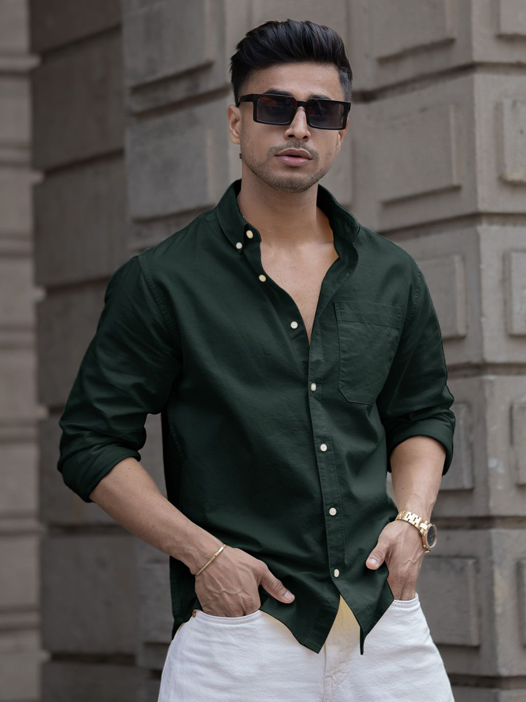 Powerlook Lightweight Long Sleeves Pure Cotton Shirt