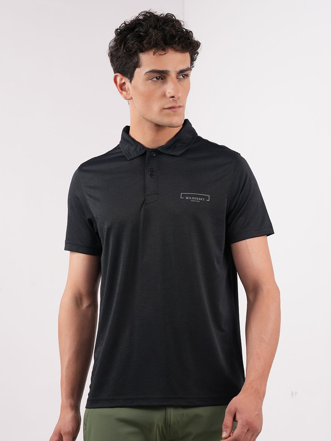 Wildcraft M Adventure Cargo Polo Collar Cotton Regular Fit T-shirt