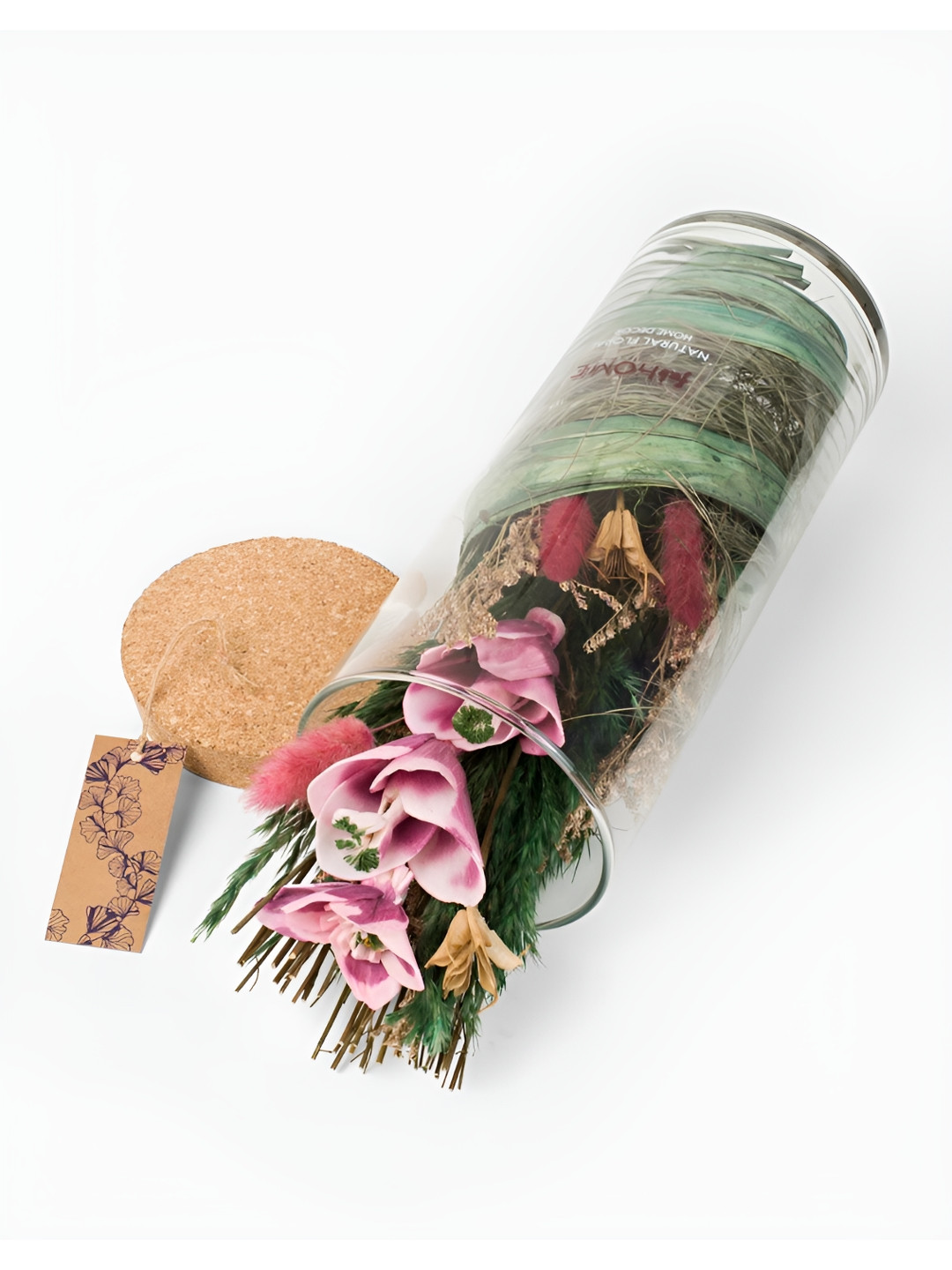 Fabindia Pink Tulip Mehak Dried Artificial Flower With Pot